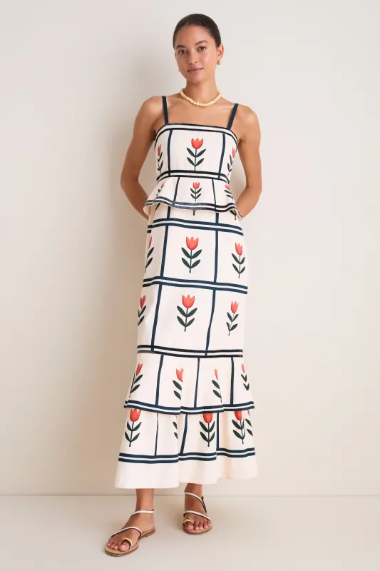 Tulipa Millard Midi Dress made by Anna Cate