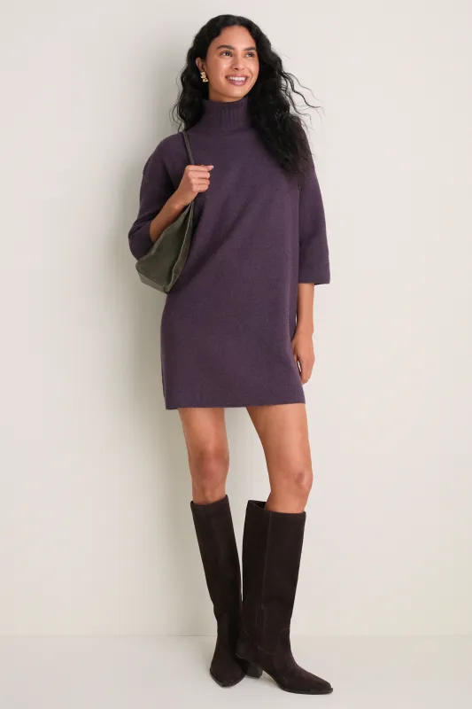 Marled Purple Vivianne Dress made by Pomander Place