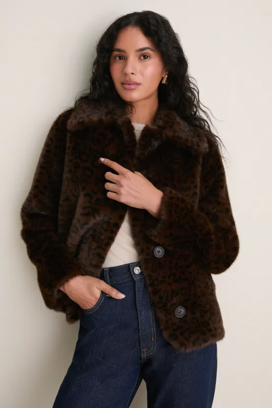 Leopard Heagle Coat made by Vanessa Bruno