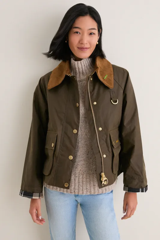 Exclusive Beech and Birchwood Icon Modern Sprey Wax Jacket made by Barbour