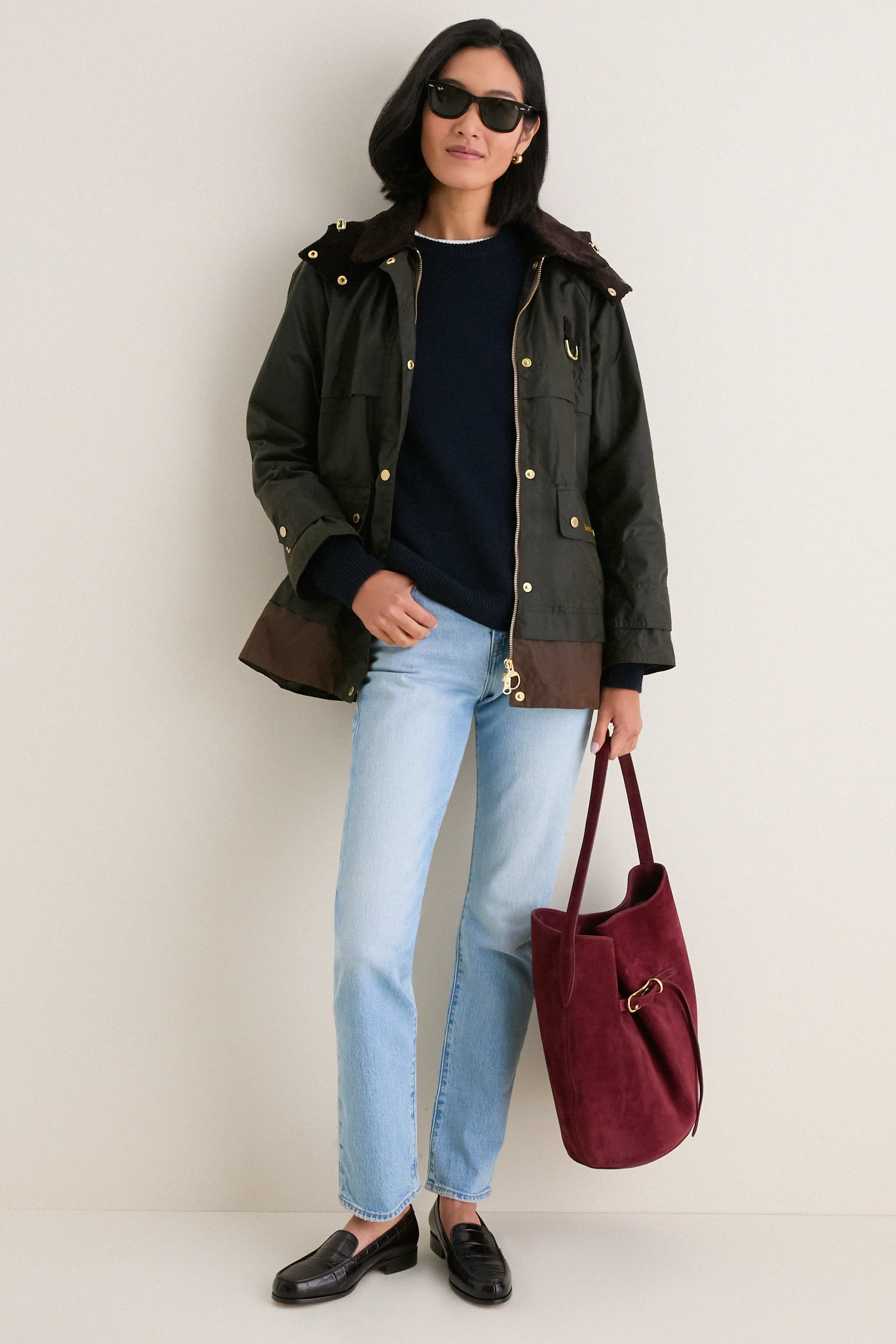 Exclusive Fern Bark Shadow Classic Wrenwood Wax Jacket sold by Tuckernuck product image thumbnail 3