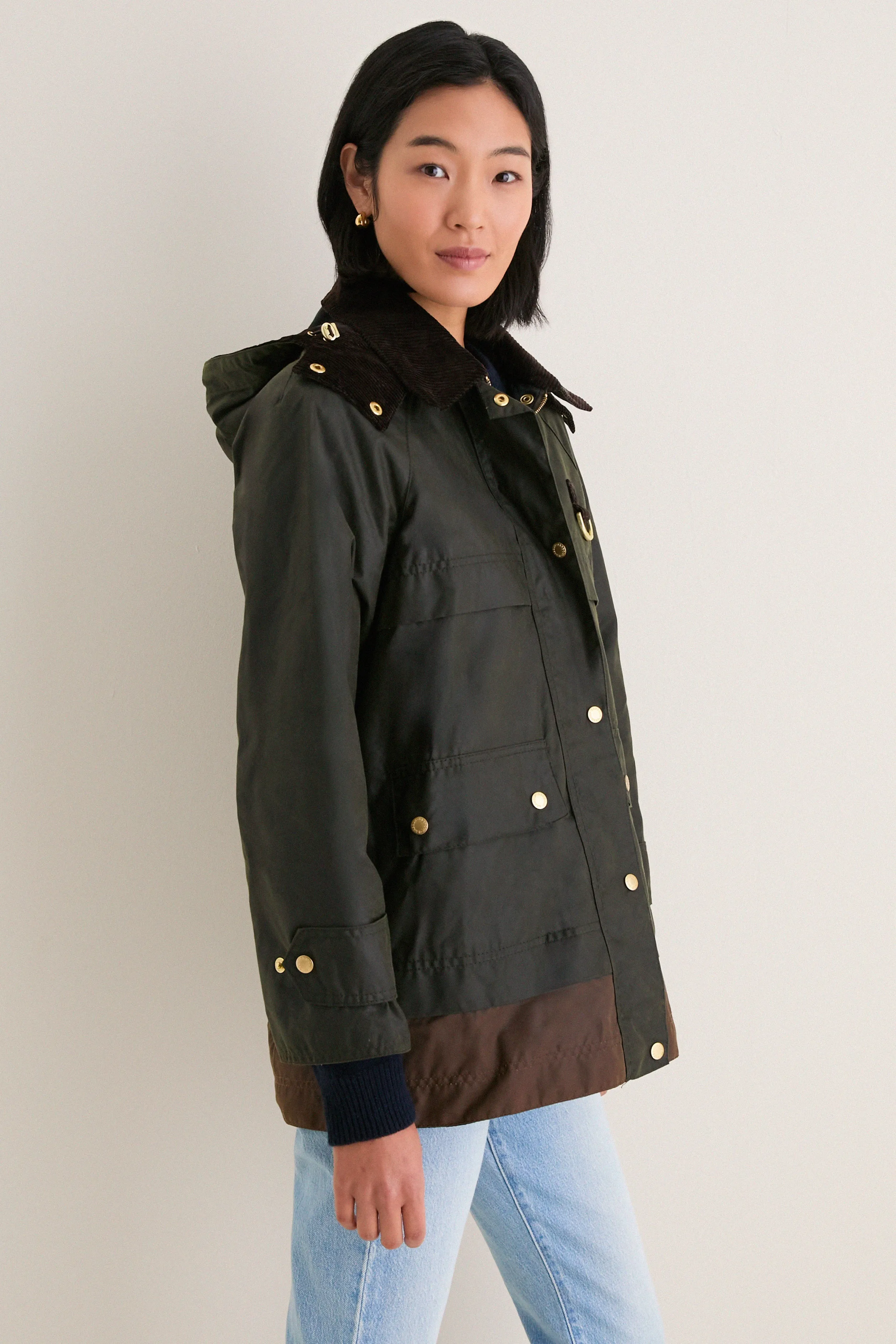 Exclusive Fern Bark Shadow Classic Wrenwood Wax Jacket sold by Tuckernuck product image thumbnail 4