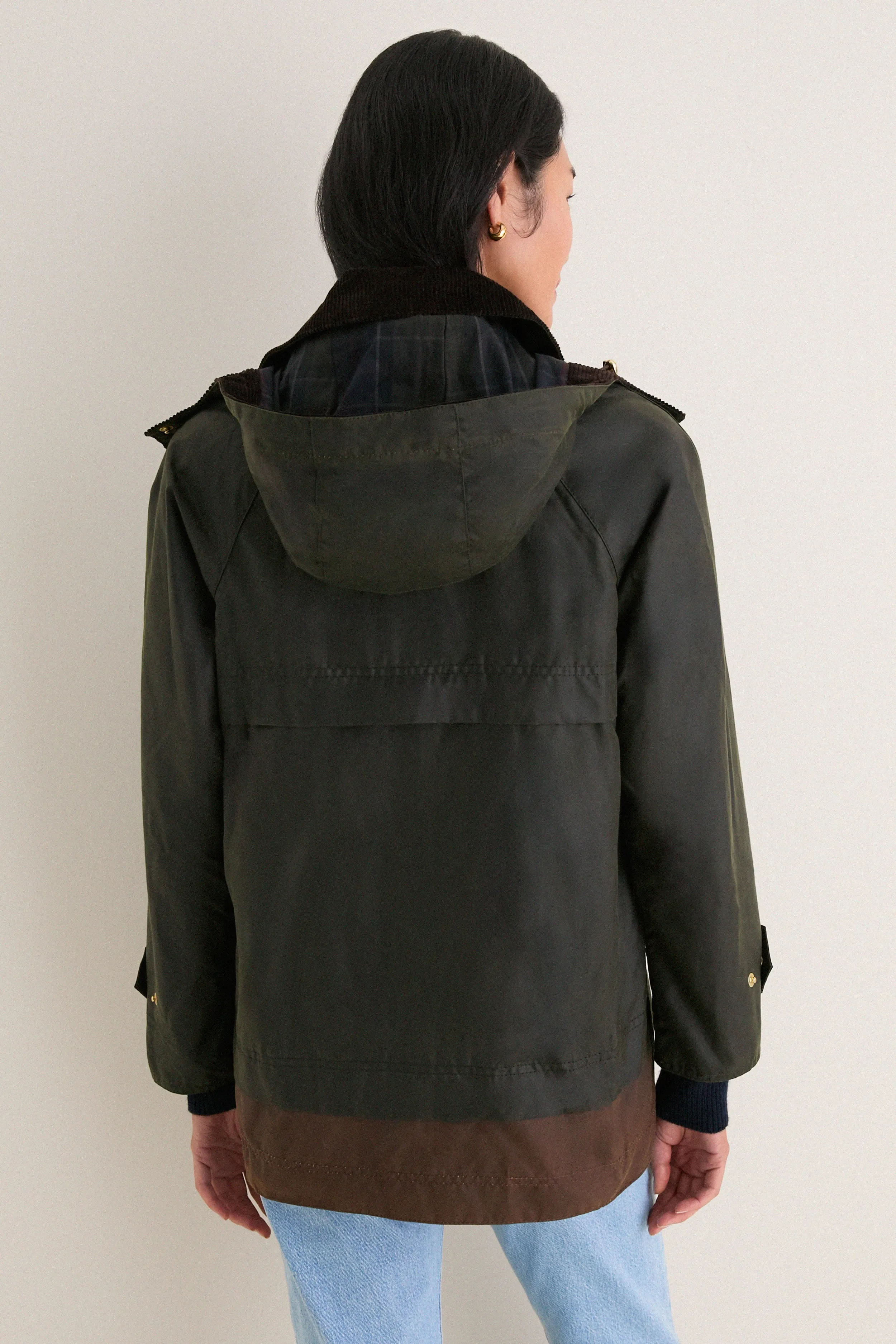 Exclusive Fern Bark Shadow Classic Wrenwood Wax Jacket sold by Tuckernuck product image thumbnail 5