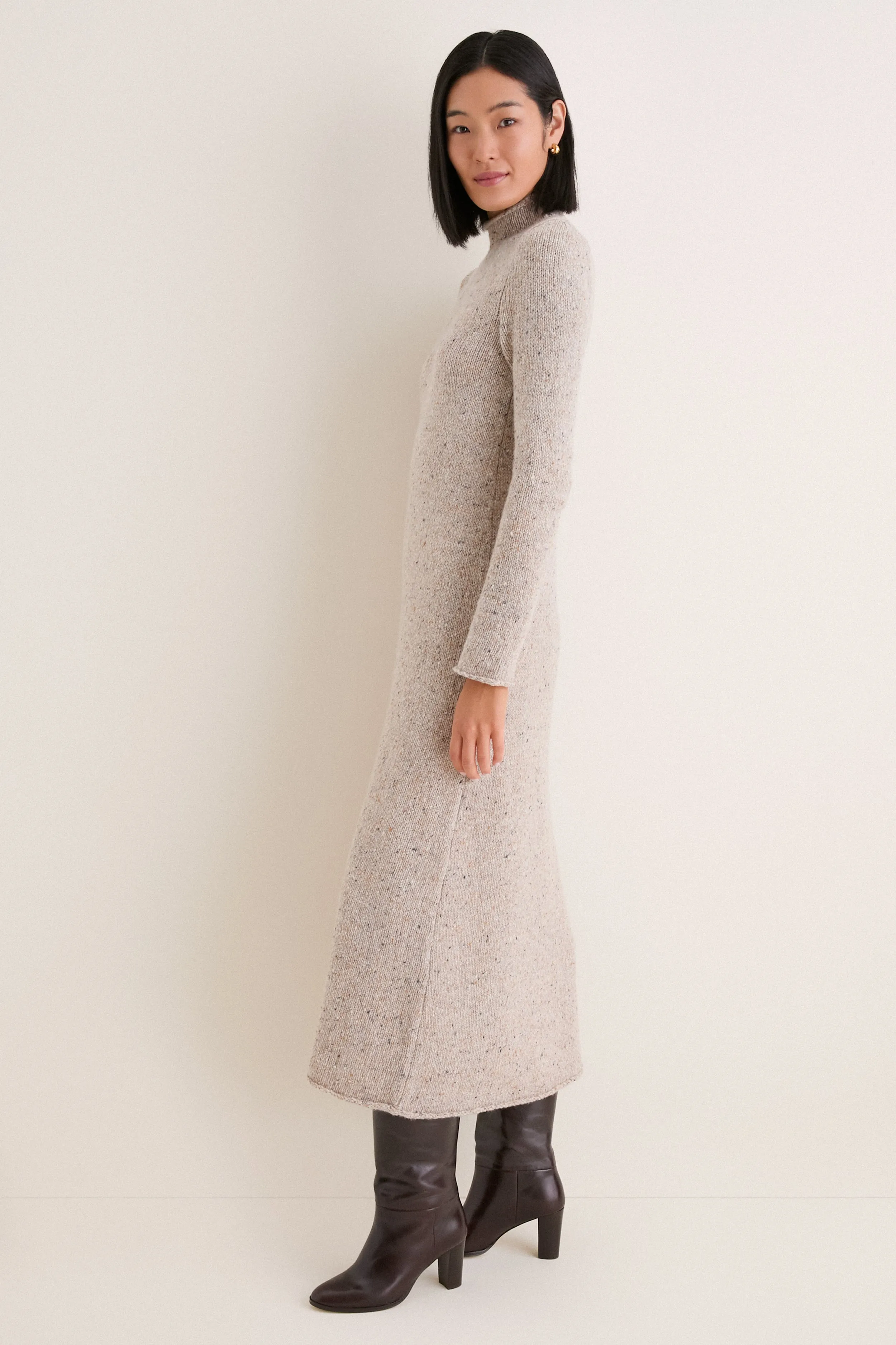 Oat Merino Blend Burton Sweater Dress sold by Tuckernuck product image thumbnail 4