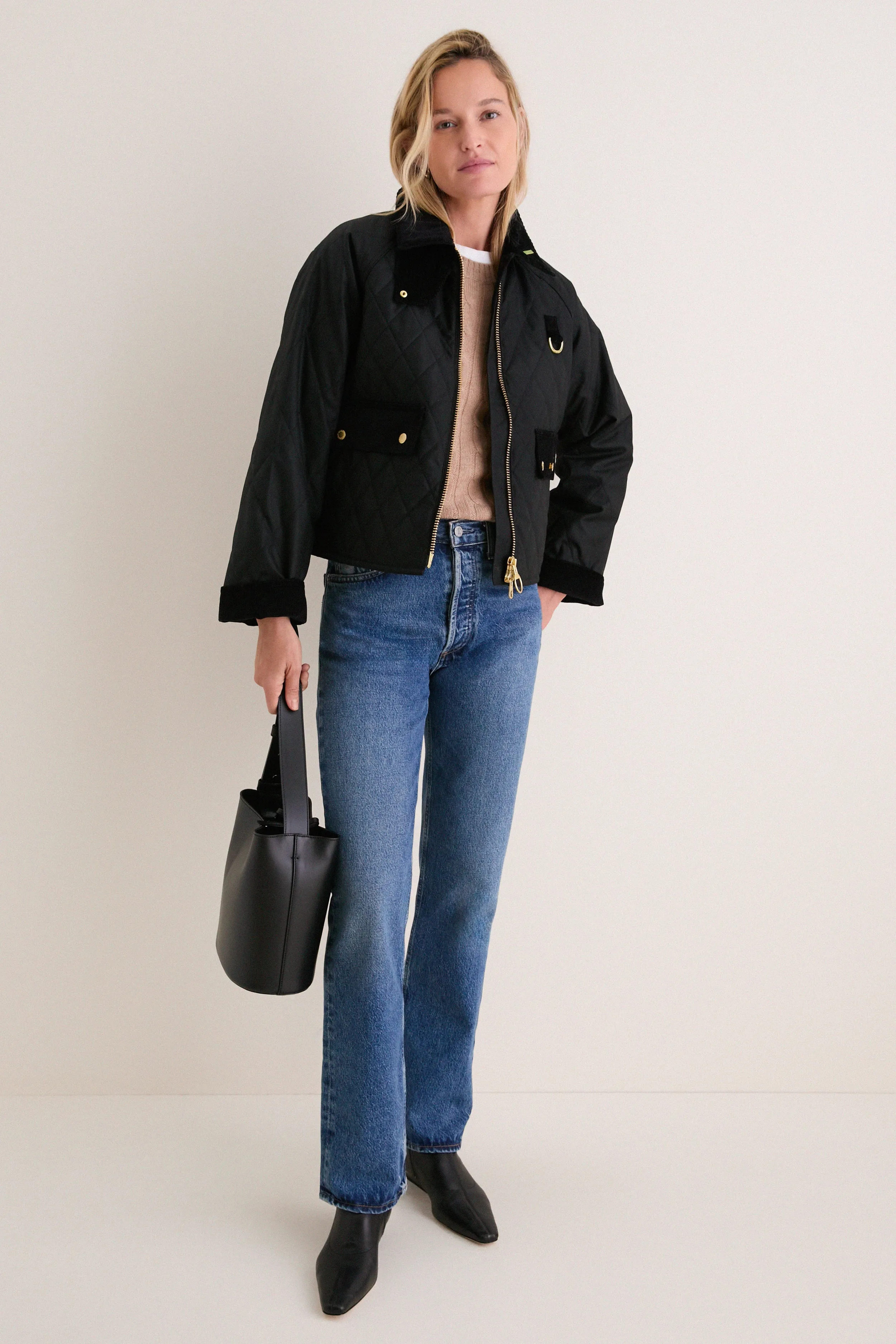 Black Icons Quilted Spey Wax Jacket sold by Tuckernuck product image thumbnail 3