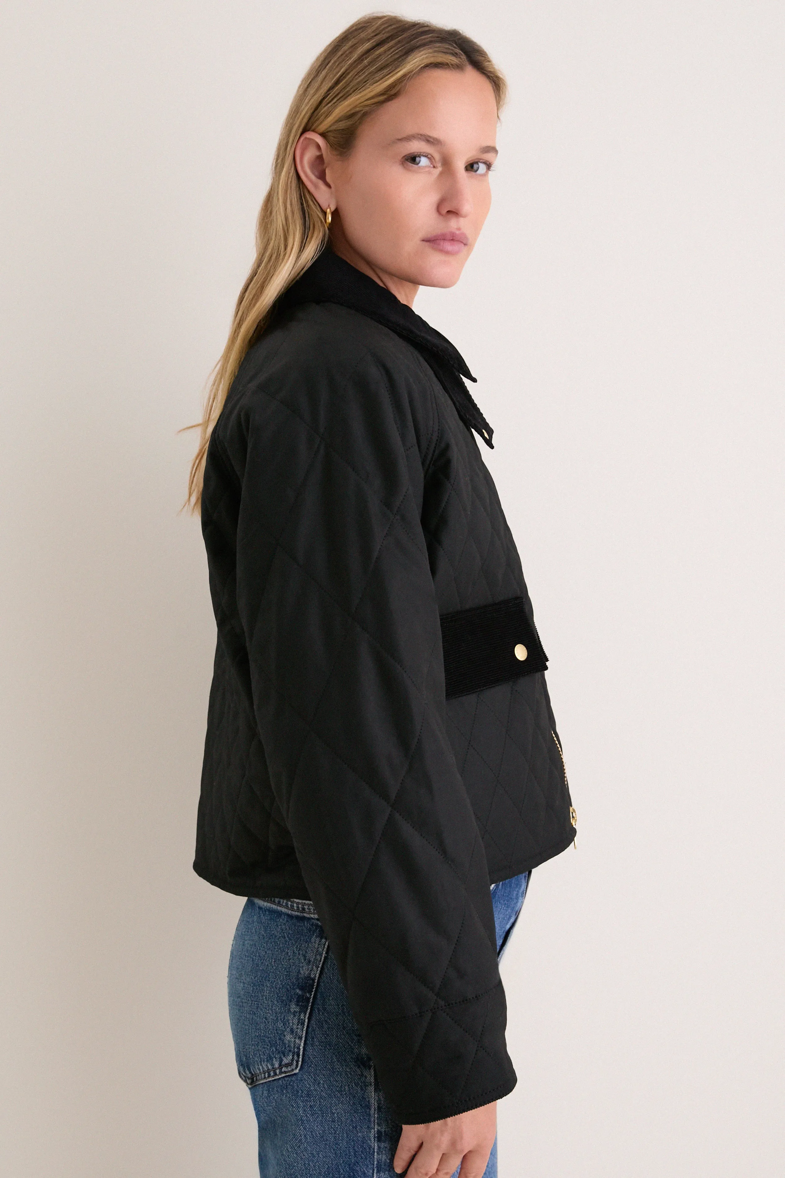 Black Icons Quilted Spey Wax Jacket sold by Tuckernuck product image thumbnail 4