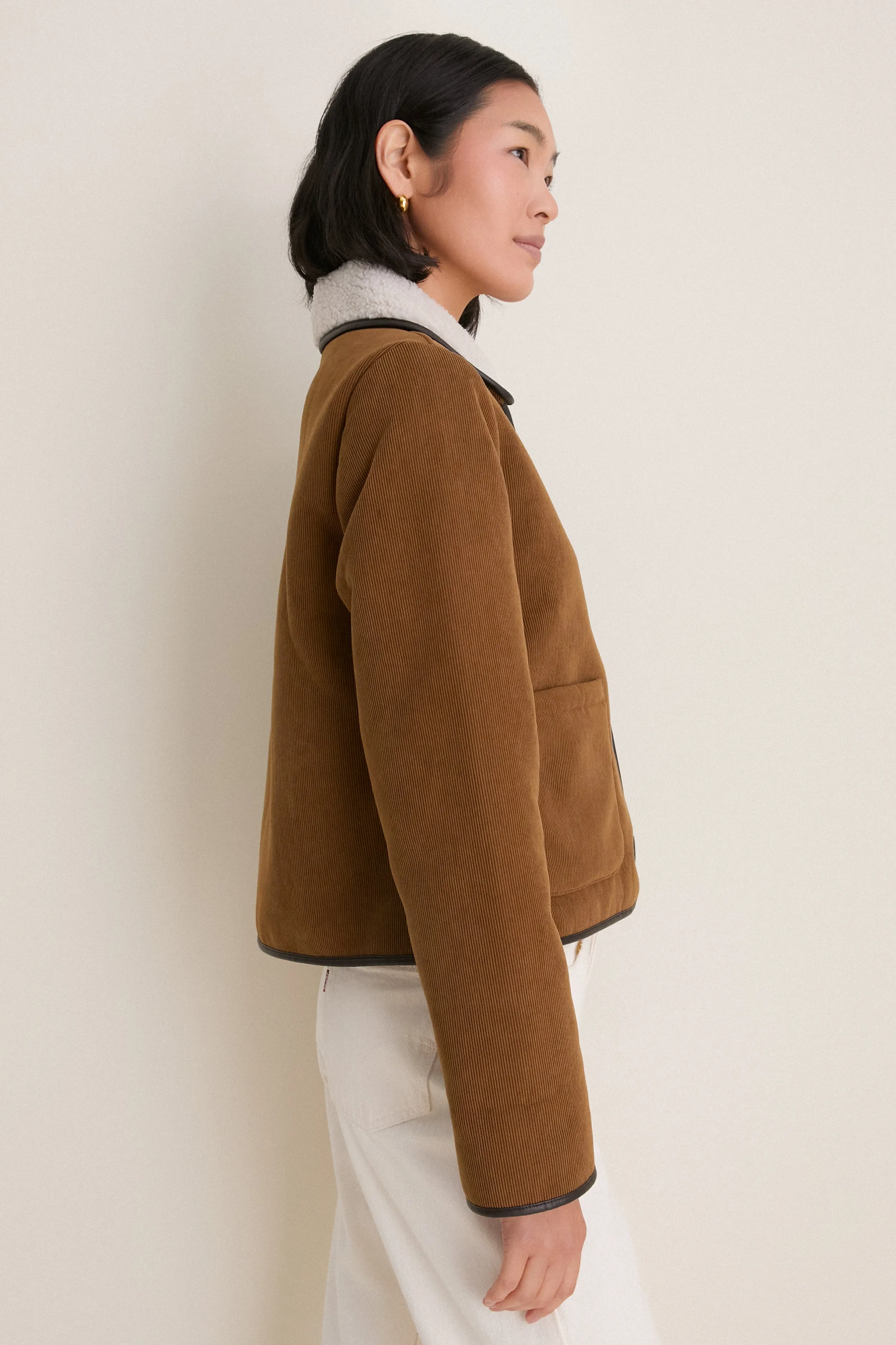 Tan Penny Fleece Casual Jacket sold by Tuckernuck product image thumbnail 4