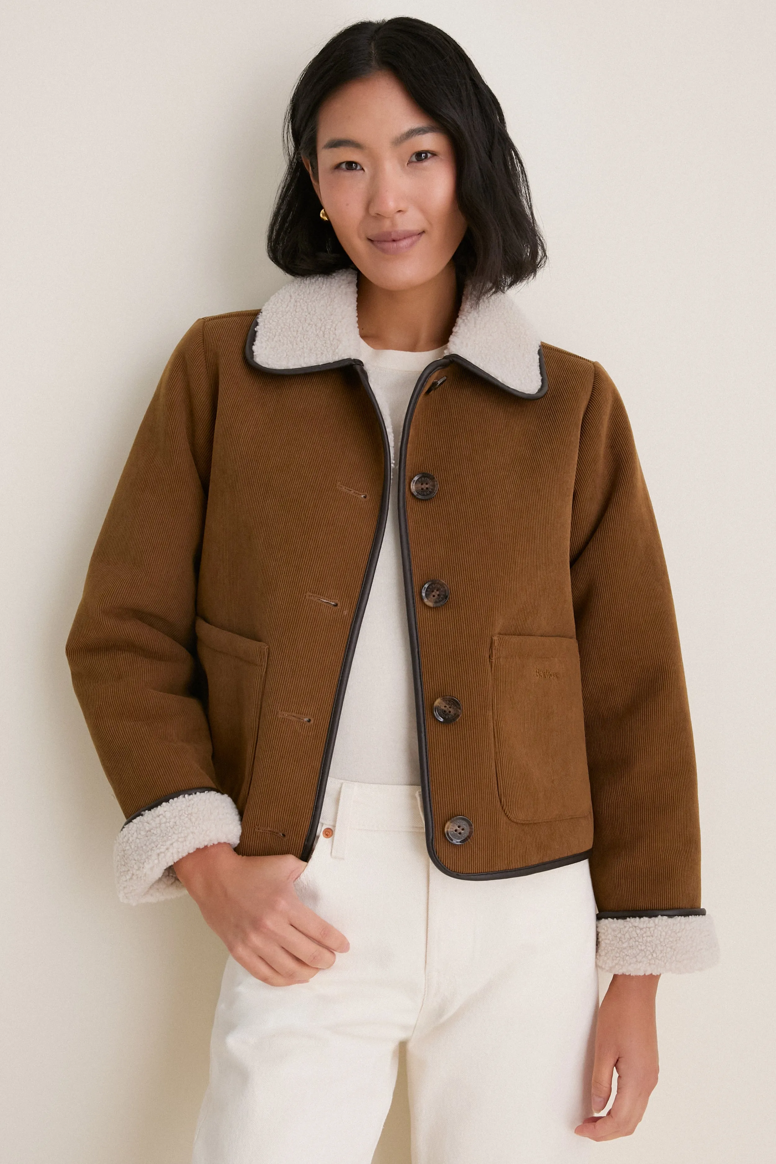 Tan Penny Fleece Casual Jacket sold by Tuckernuck
