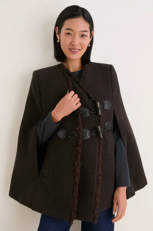 Demitasse Peacoat Wool Blanket Cape made by Ganni