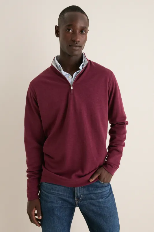 Bordeaux Crown Comfort Pullover made by Peter Millar