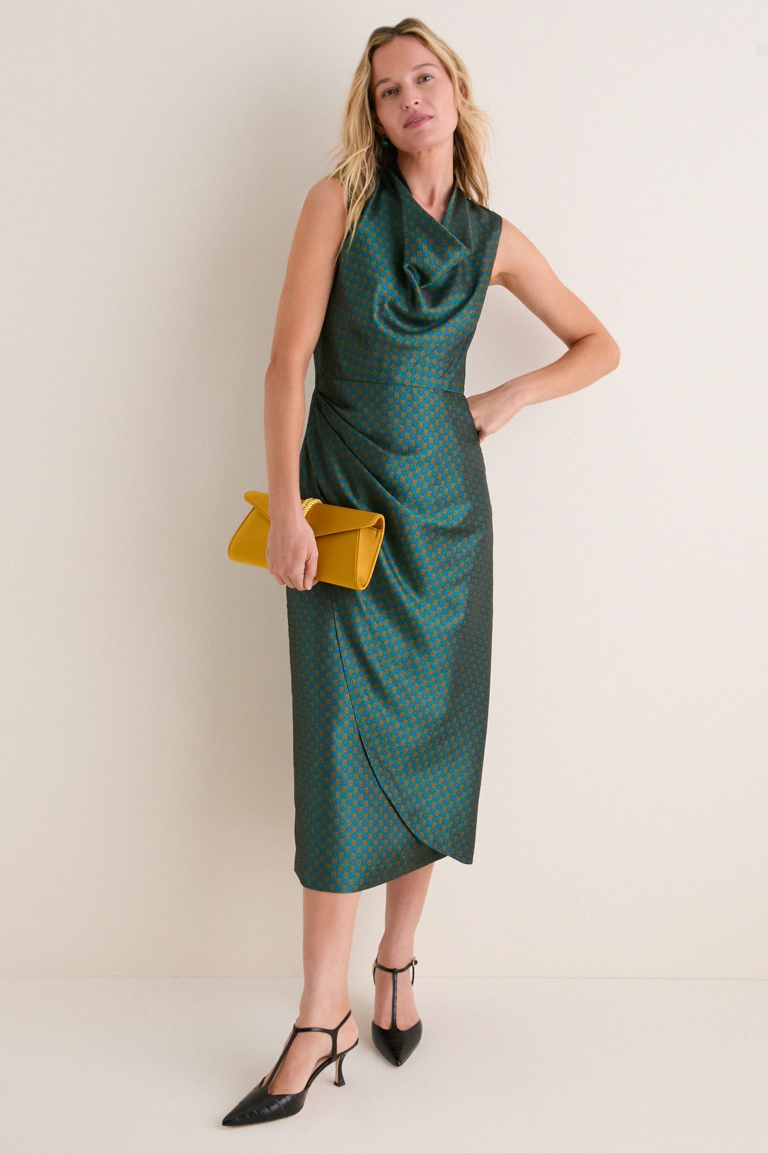 Geometric Tie Jacquard Sinclair Dress sold by Tuckernuck product image thumbnail 3