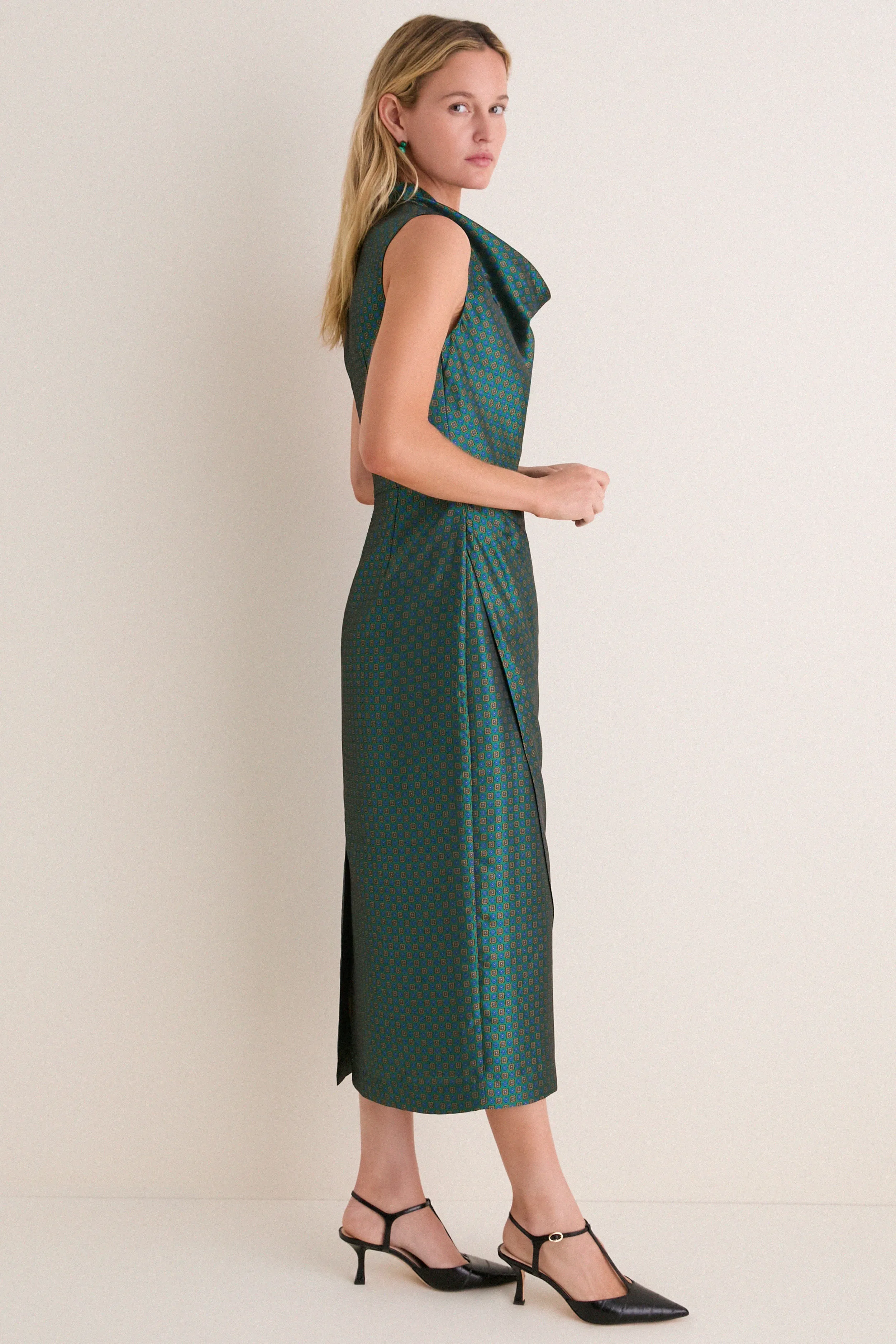 Geometric Tie Jacquard Sinclair Dress sold by Tuckernuck product image thumbnail 4