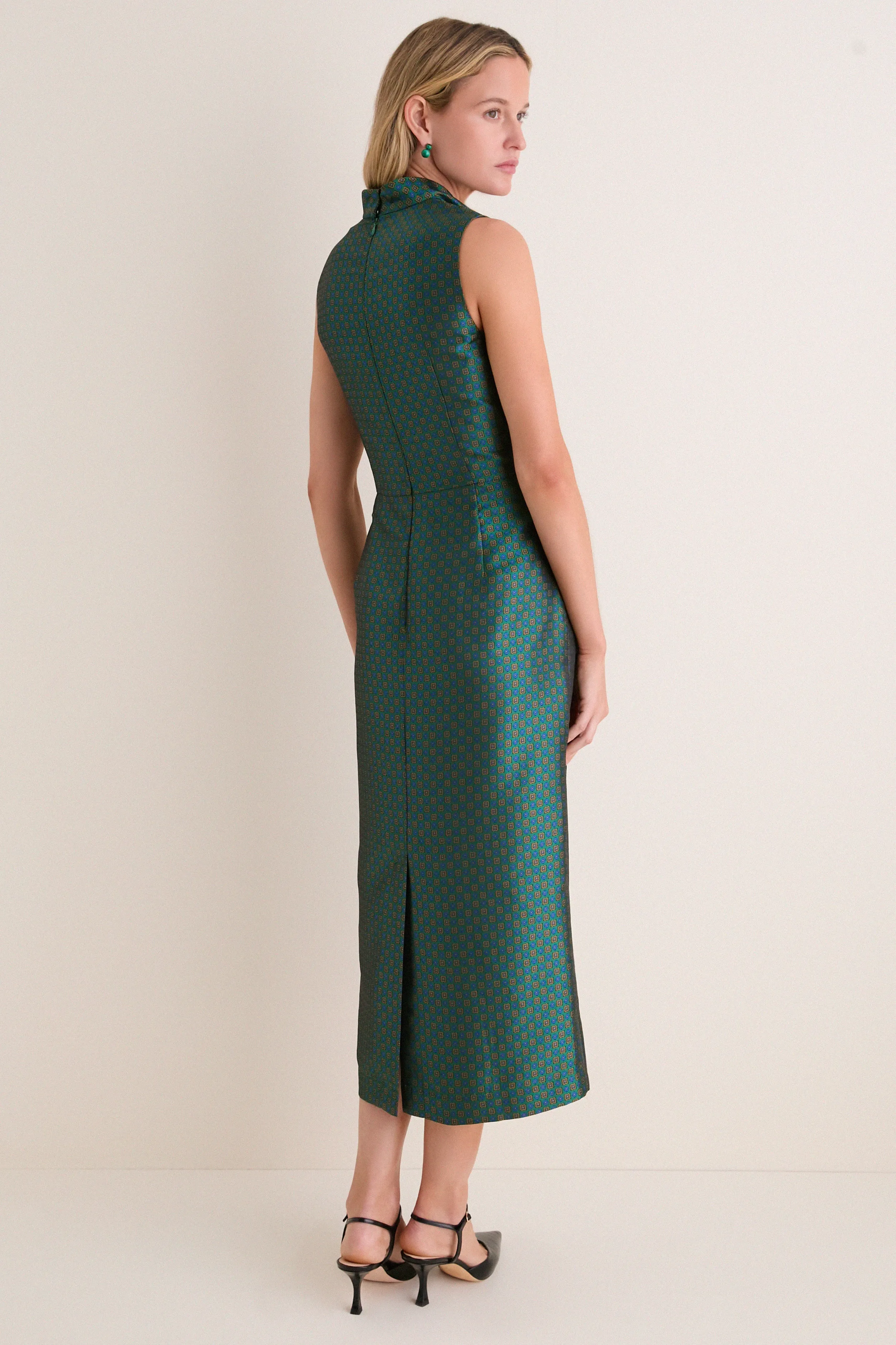 Geometric Tie Jacquard Sinclair Dress sold by Tuckernuck product image thumbnail 5