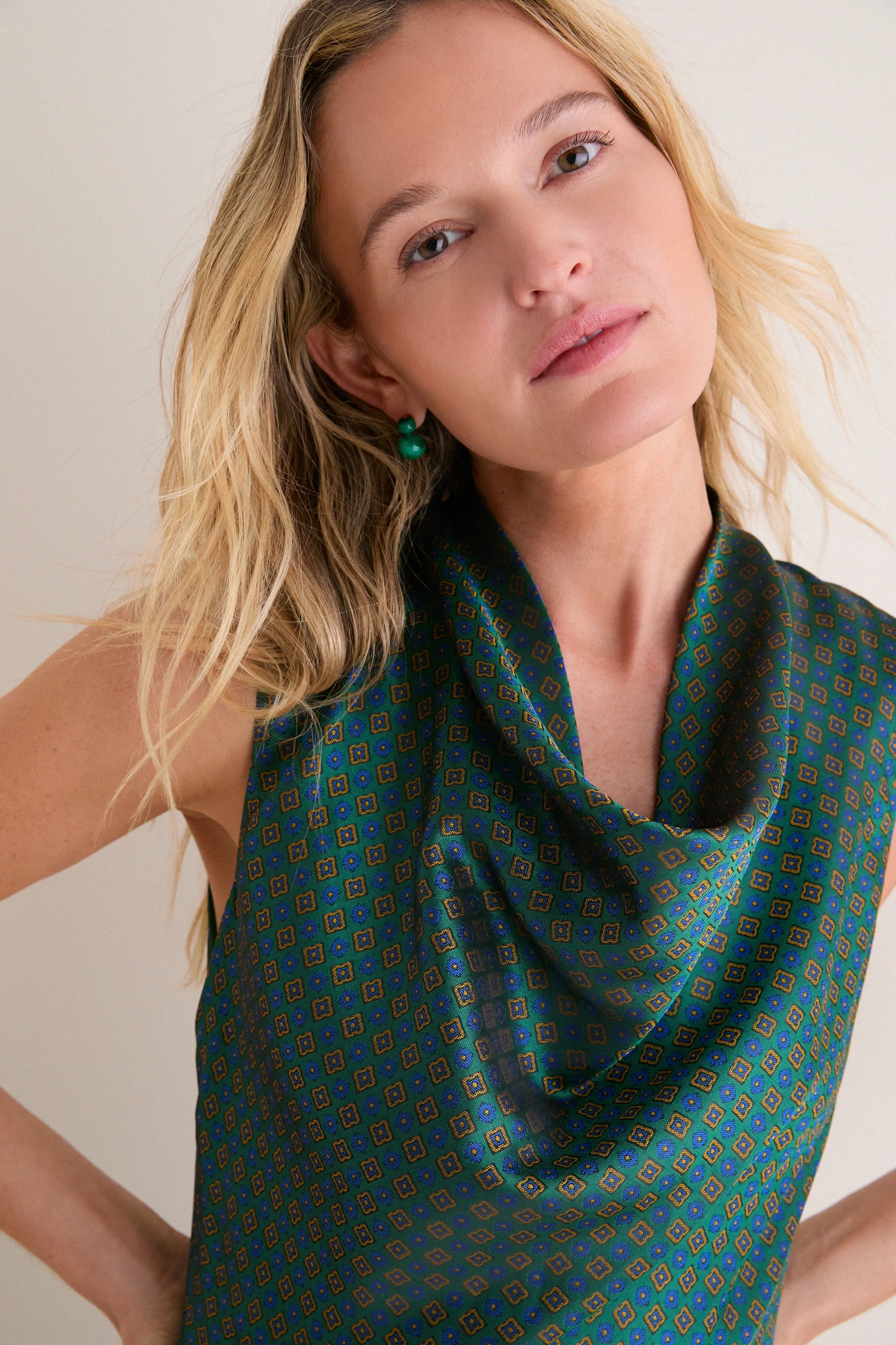 Geometric Tie Jacquard Sinclair Dress sold by Tuckernuck product image thumbnail 2