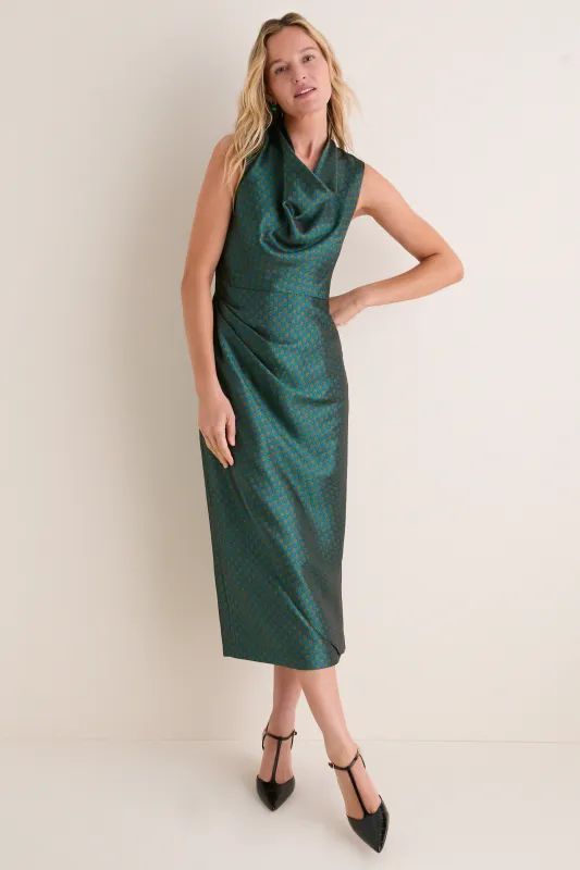 Geometric Tie Jacquard Sinclair Dress made by Tuckernuck