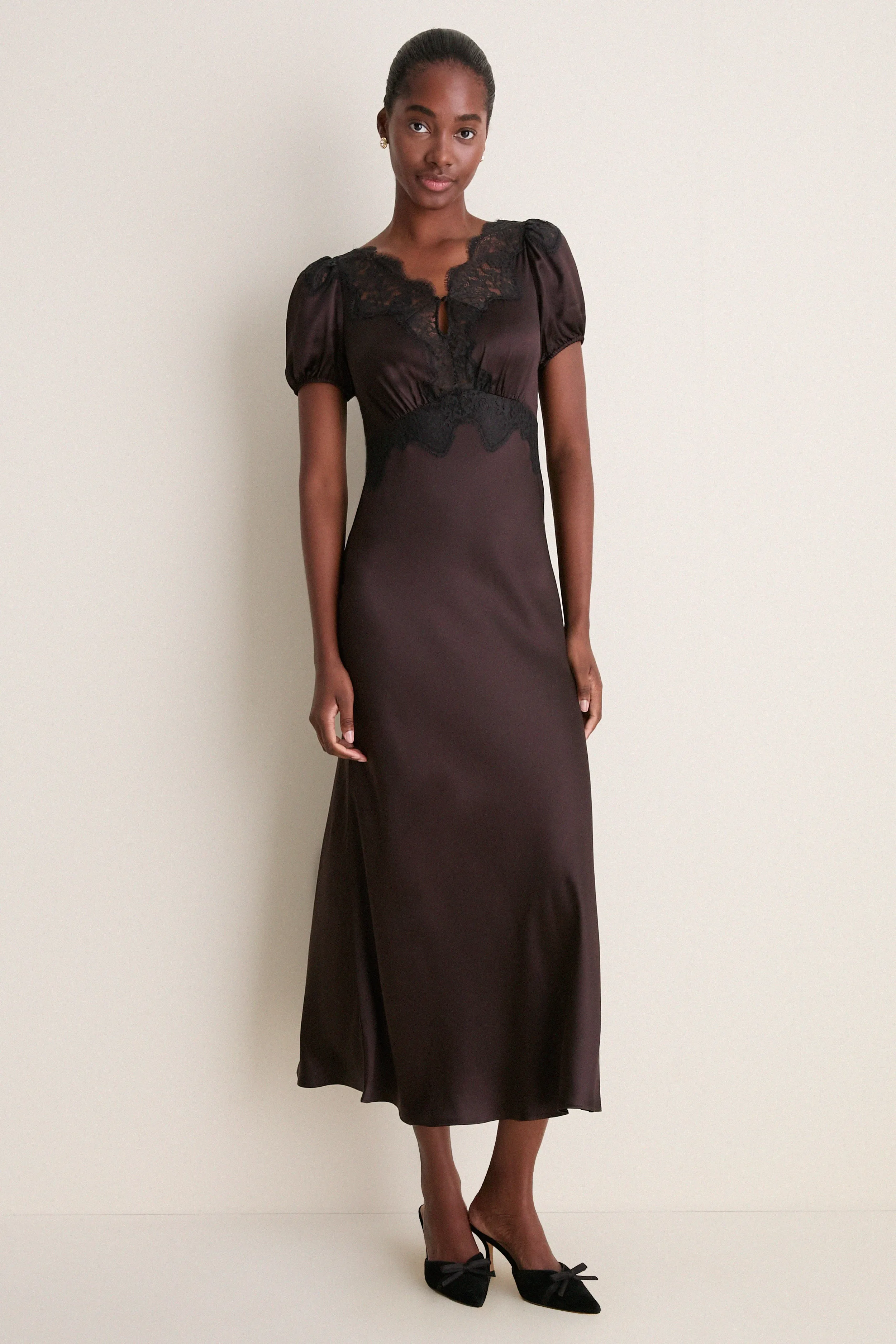 Chocolate Oakley Dress sold by Tuckernuck
