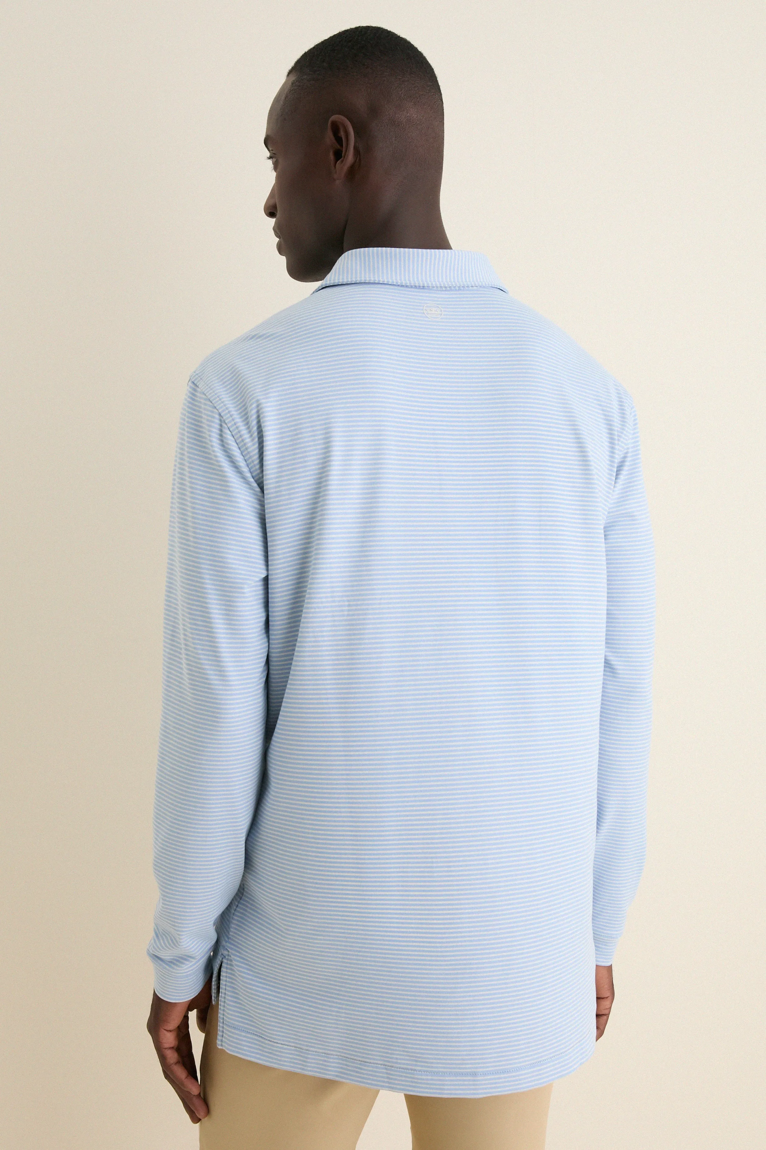 Lakeside Lyons Stripe Performance Long Sleeve Polo sold by Tuckernuck product image thumbnail 4