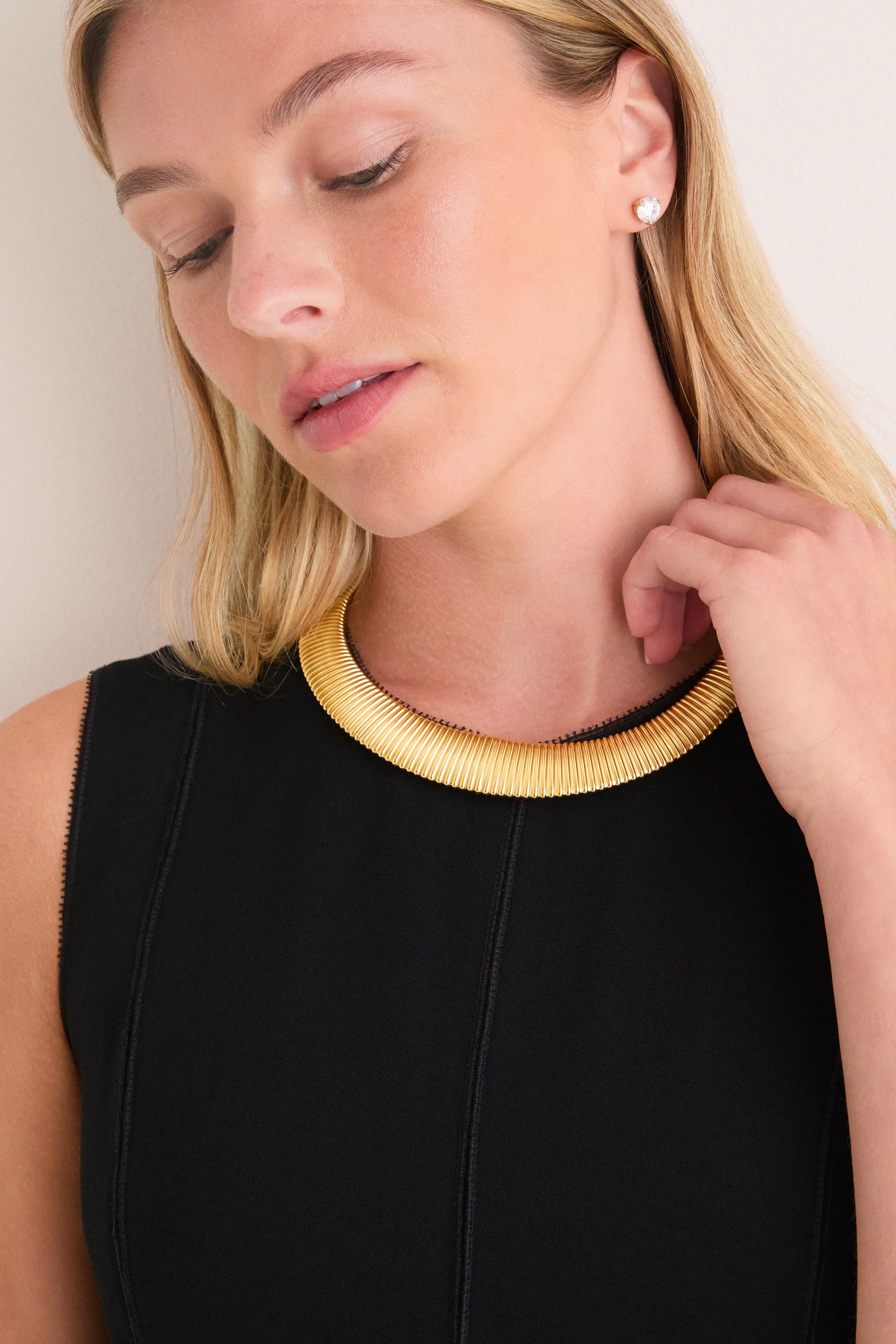 Gold Ribbed Collar sold by Tuckernuck product image thumbnail 3