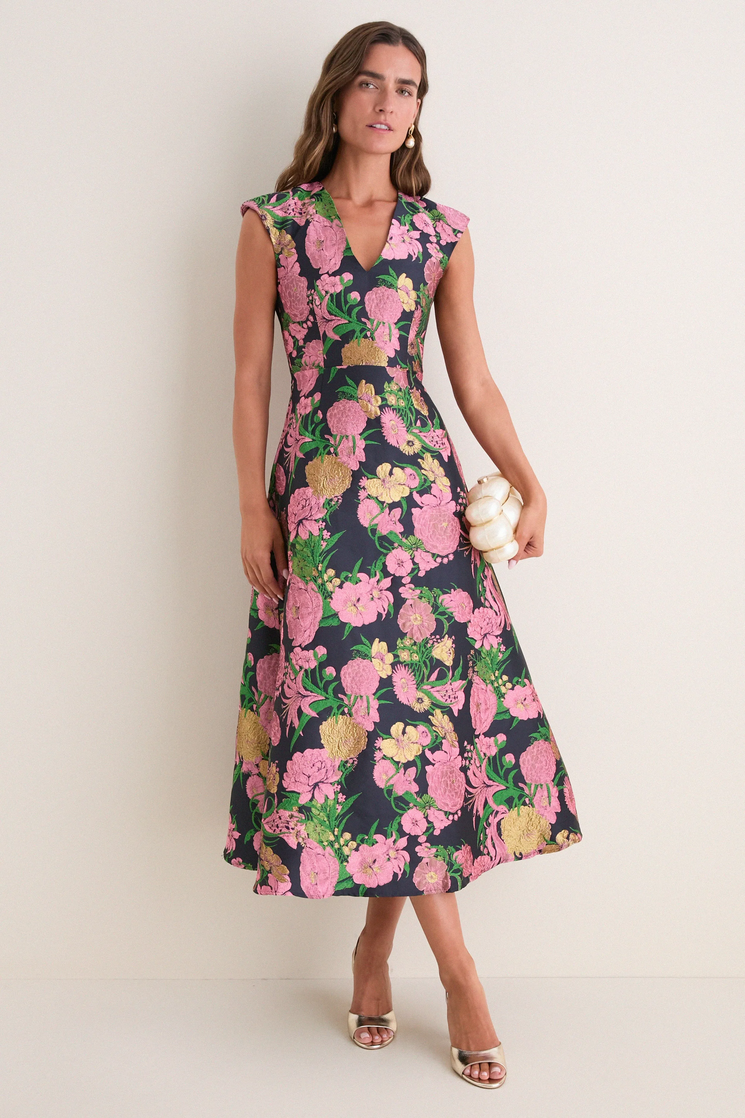 Pink Black Multi Eclore Maxi Dress sold by Tuckernuck product image thumbnail 3
