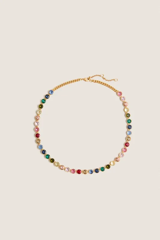Rainbow Crystal Nova Necklace made by Tuckernuck