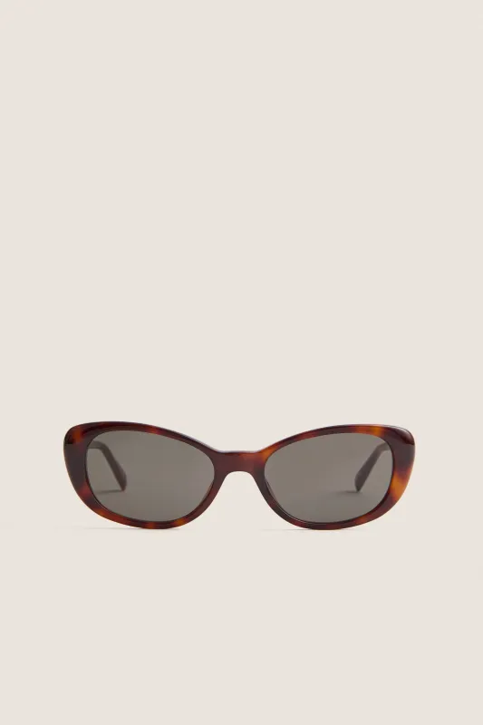 Shiny Medium Havana SL 822 Sunglasses made by Yves Saint Laurent