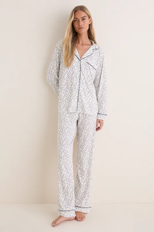 On the Slopes Gisele Printed Long PJ Set made by Eberjey