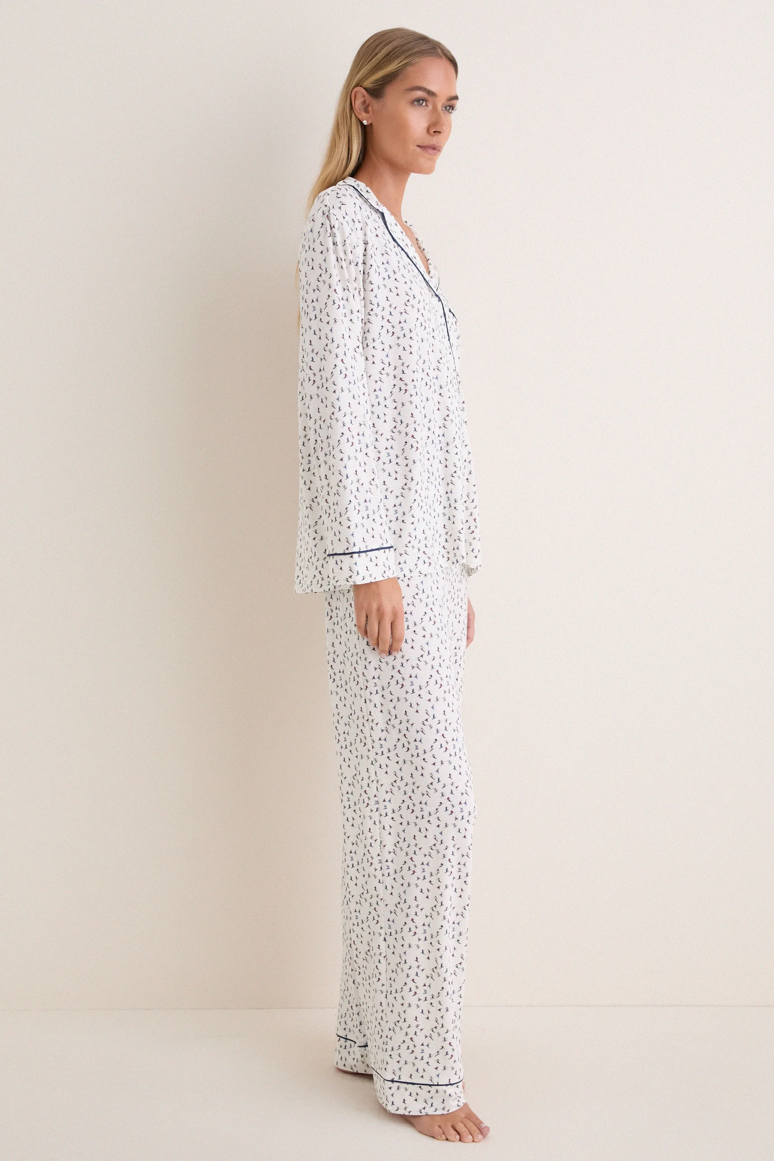 On the Slopes Gisele Printed Long PJ Set sold by Tuckernuck product image thumbnail 3