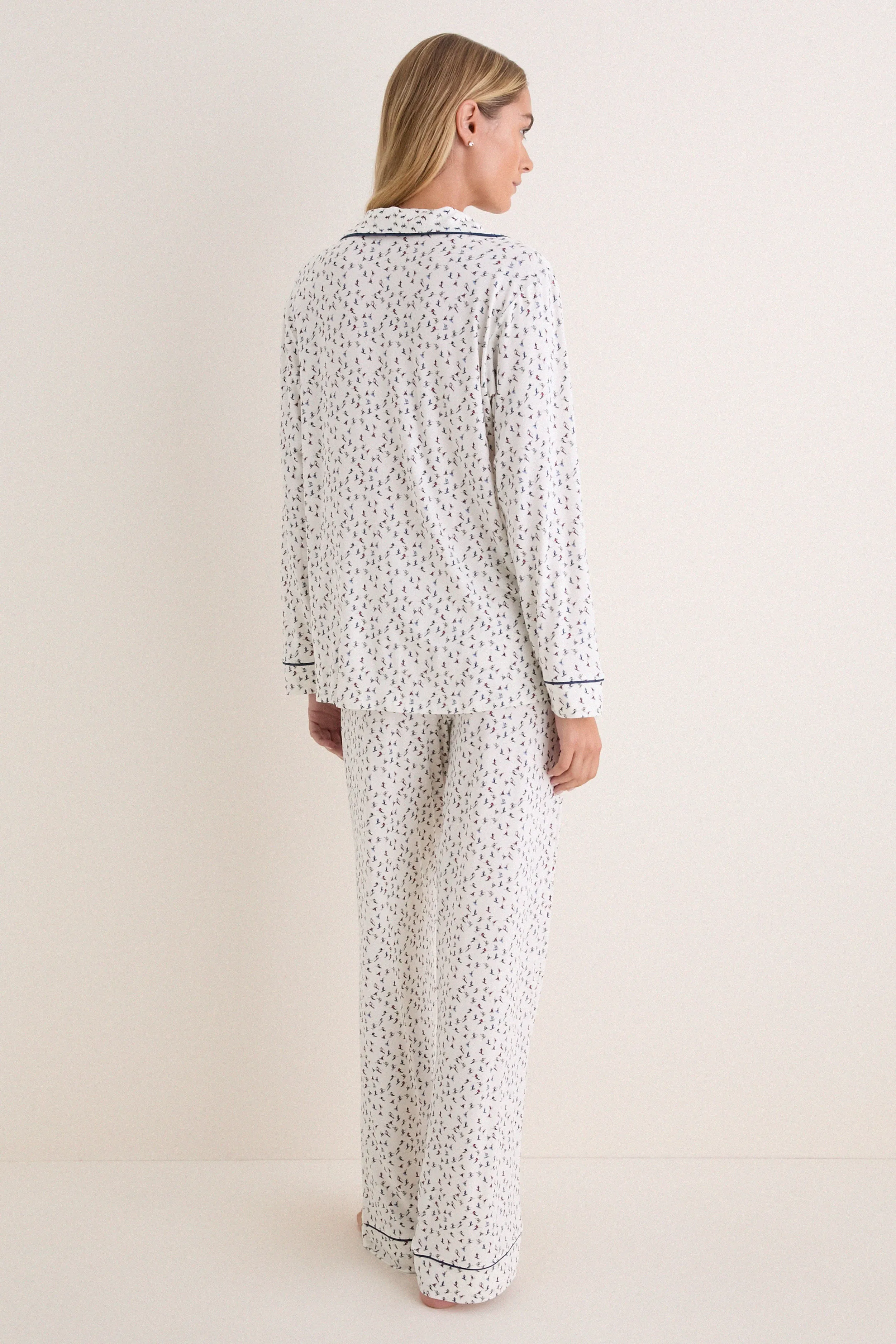 On the Slopes Gisele Printed Long PJ Set sold by Tuckernuck product image thumbnail 4