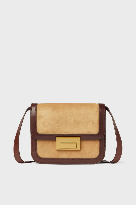 Hazel Suede Desi Bag sold by Tuckernuck