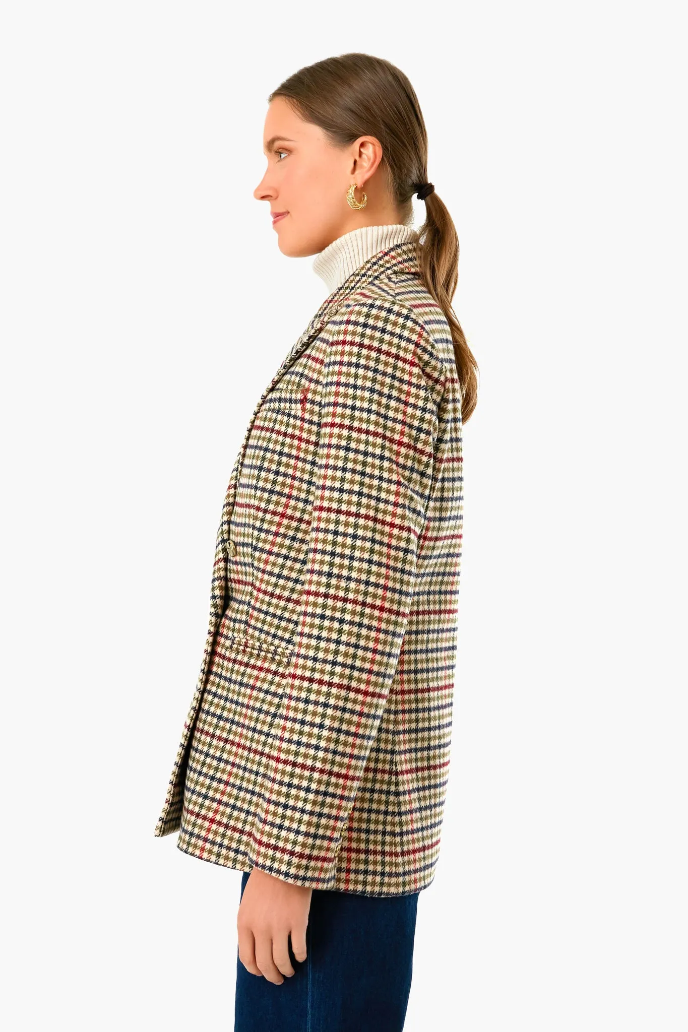Autumn Check Diana Blazer sold by Tuckernuck product image thumbnail 3