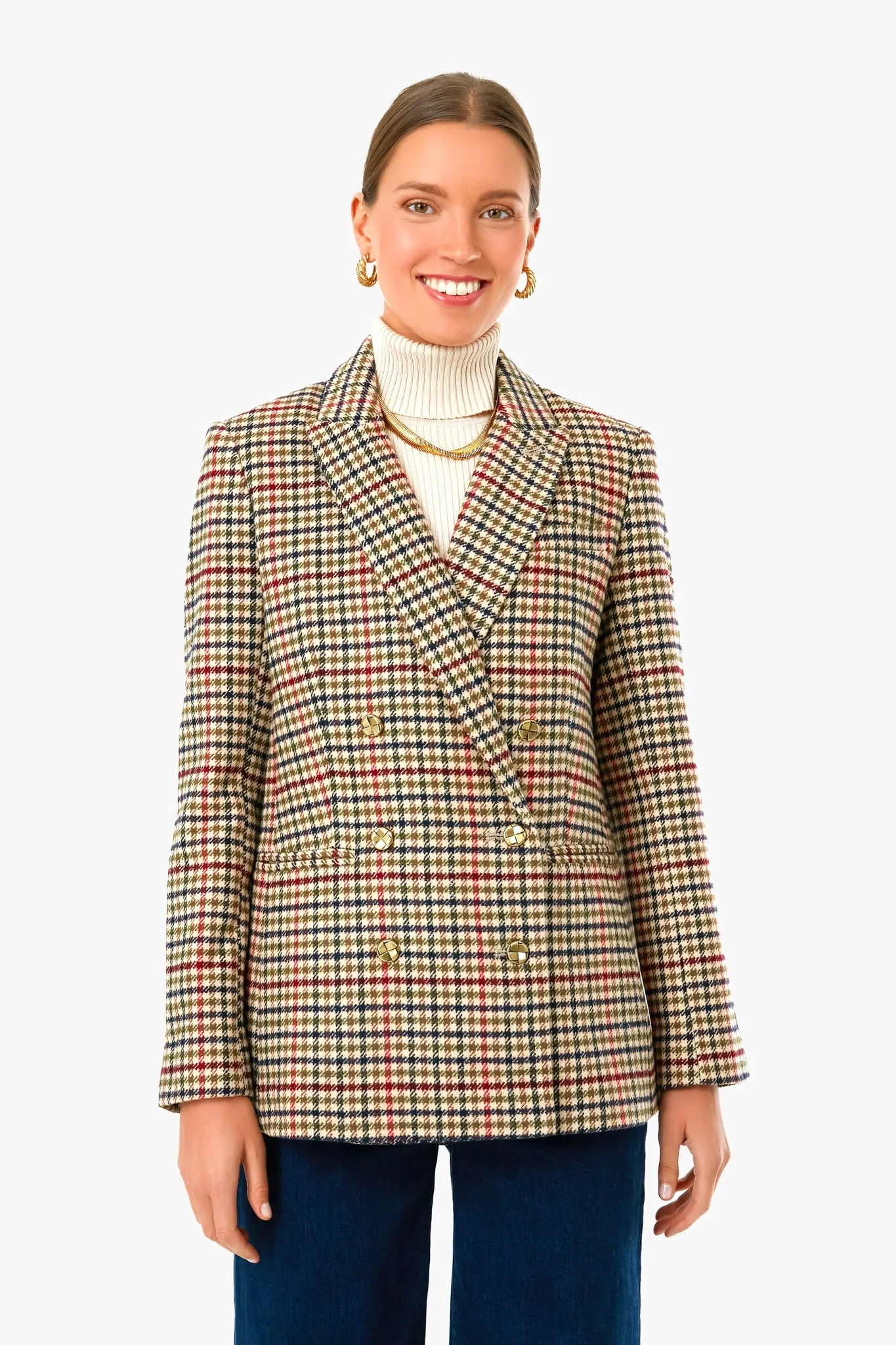 Autumn Check Diana Blazer sold by Tuckernuck product image thumbnail 2