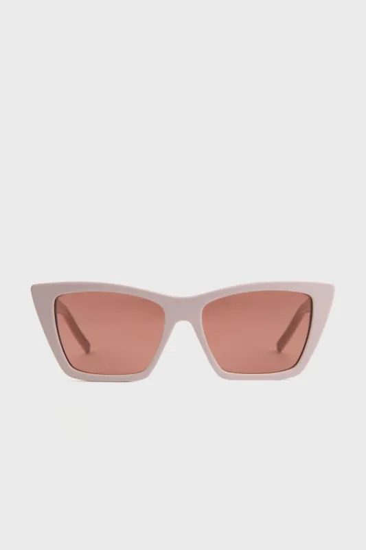 Shiny Solid Powder Pink Mica Sunglasses sold by Tuckernuck