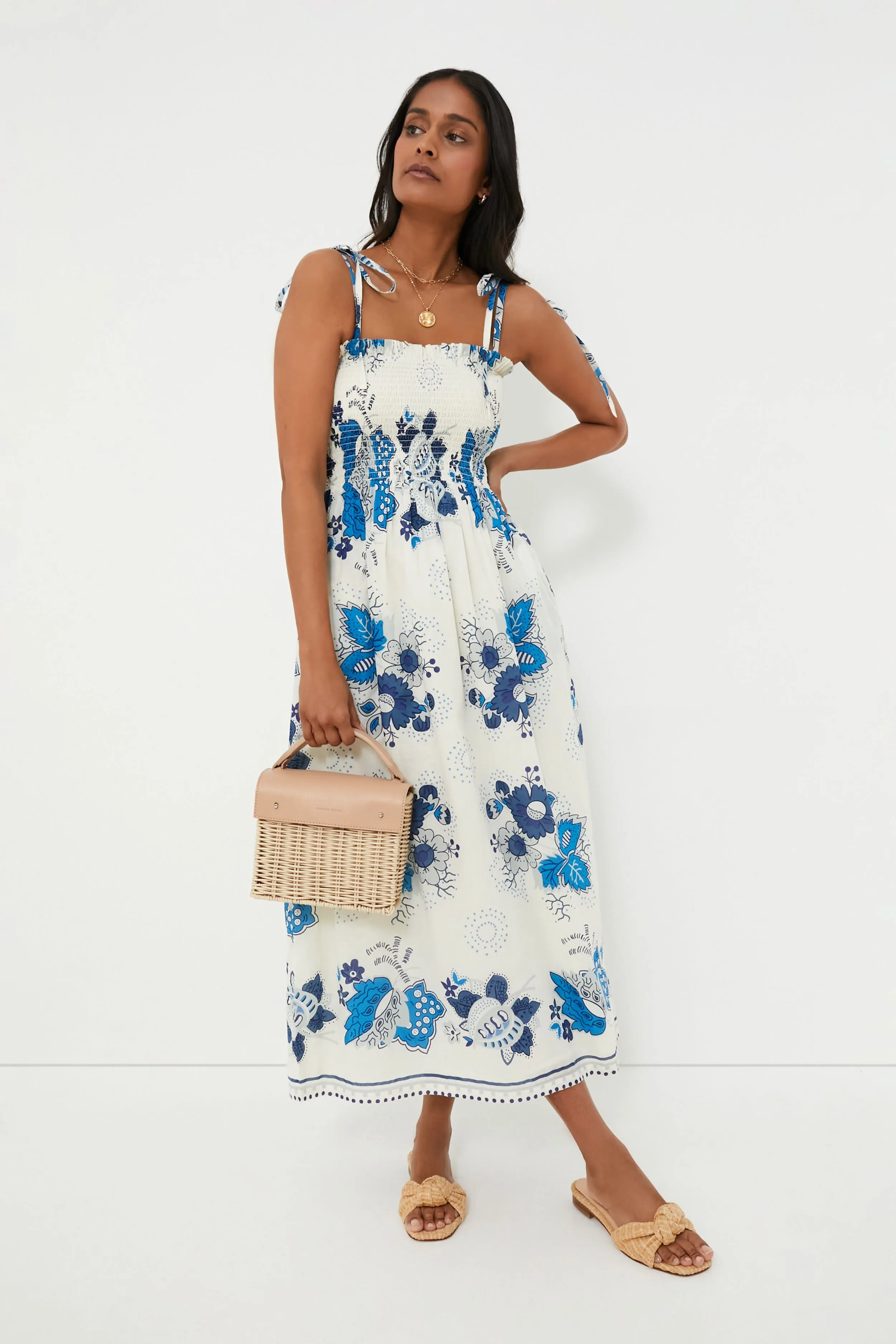 Blue Royal Kaia China Panel Dress sold by Tuckernuck product image thumbnail 2