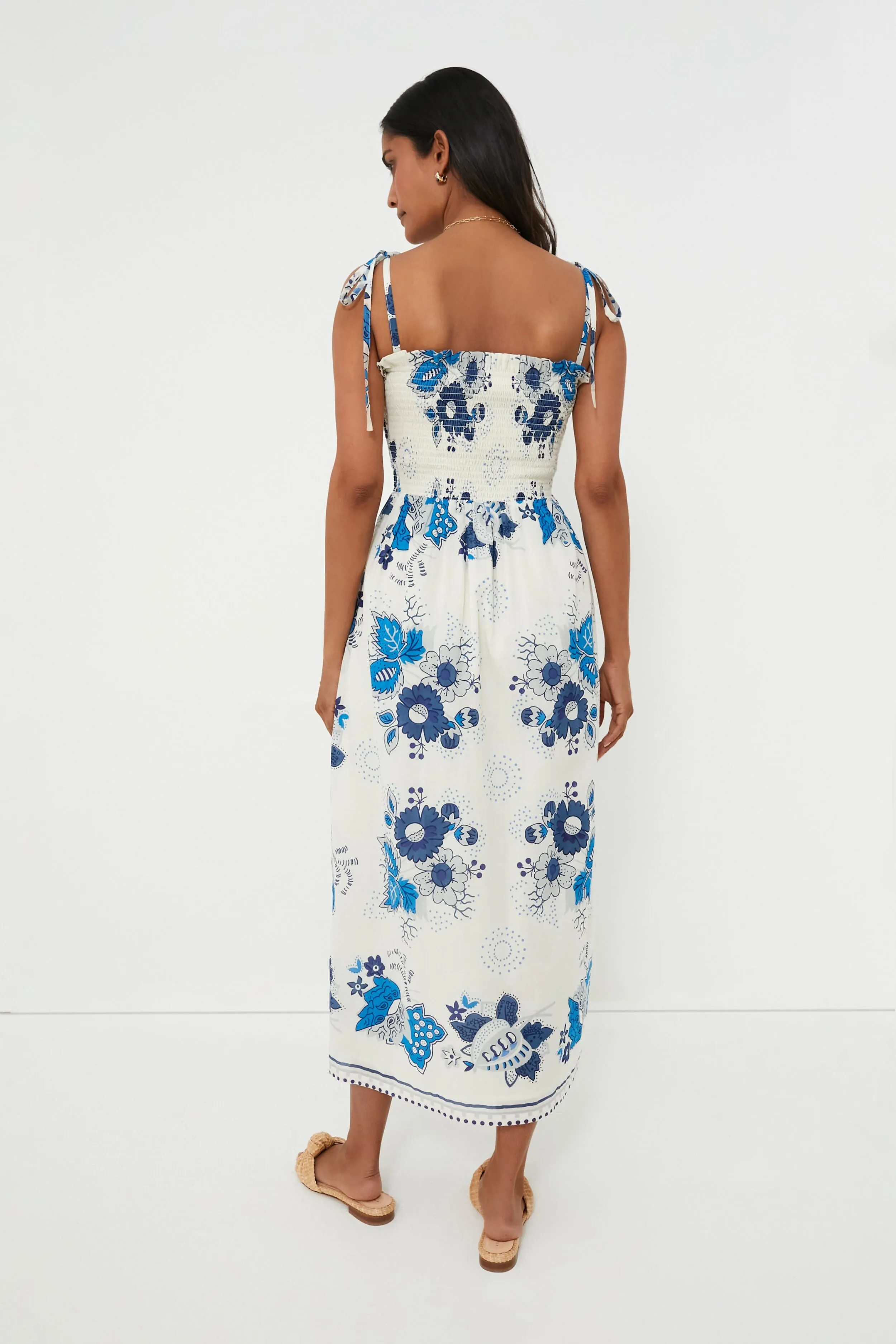 Blue Royal Kaia China Panel Dress sold by Tuckernuck product image thumbnail 4