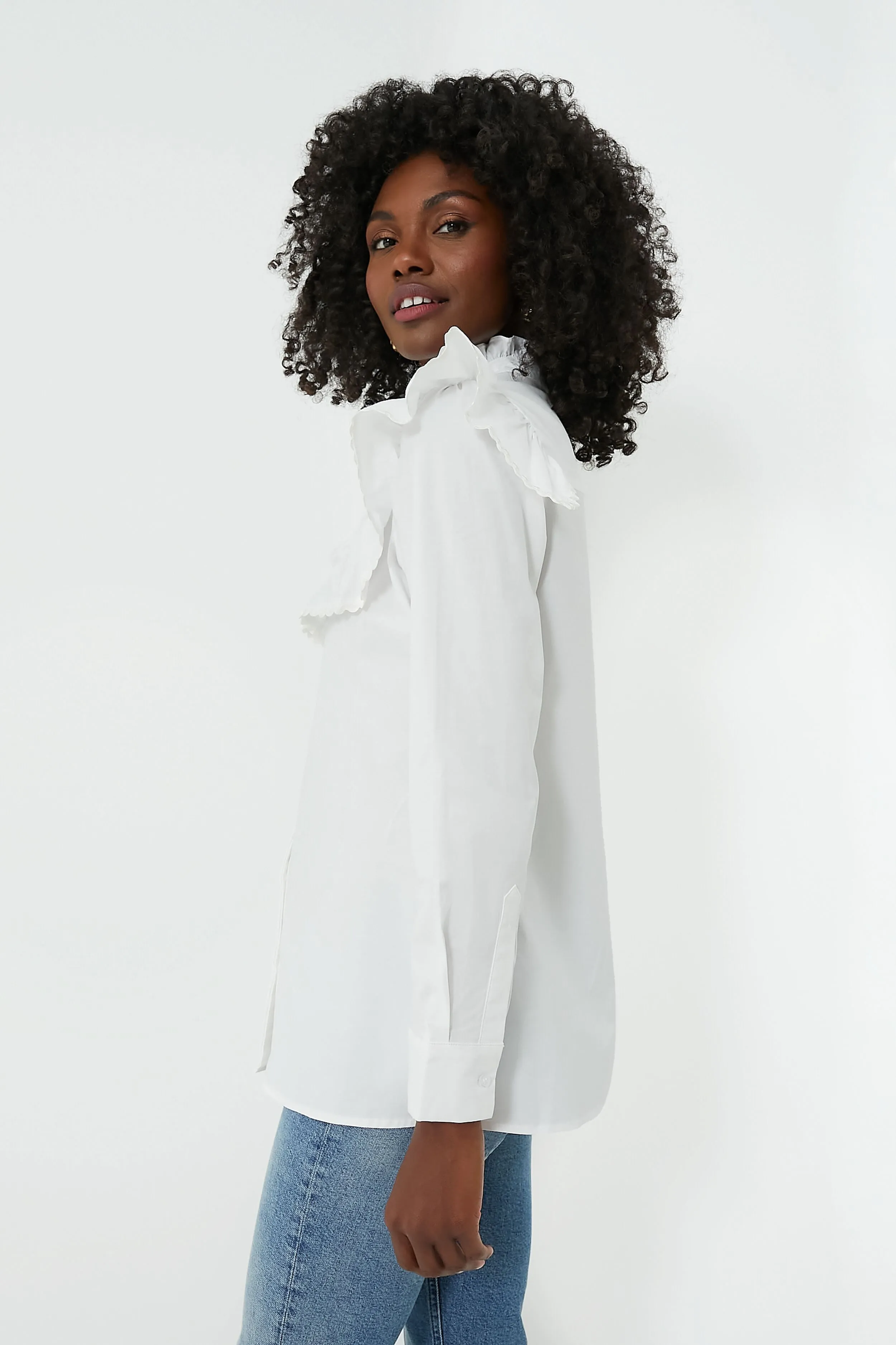 White Gwenyth Shirt sold by Tuckernuck product image thumbnail 3