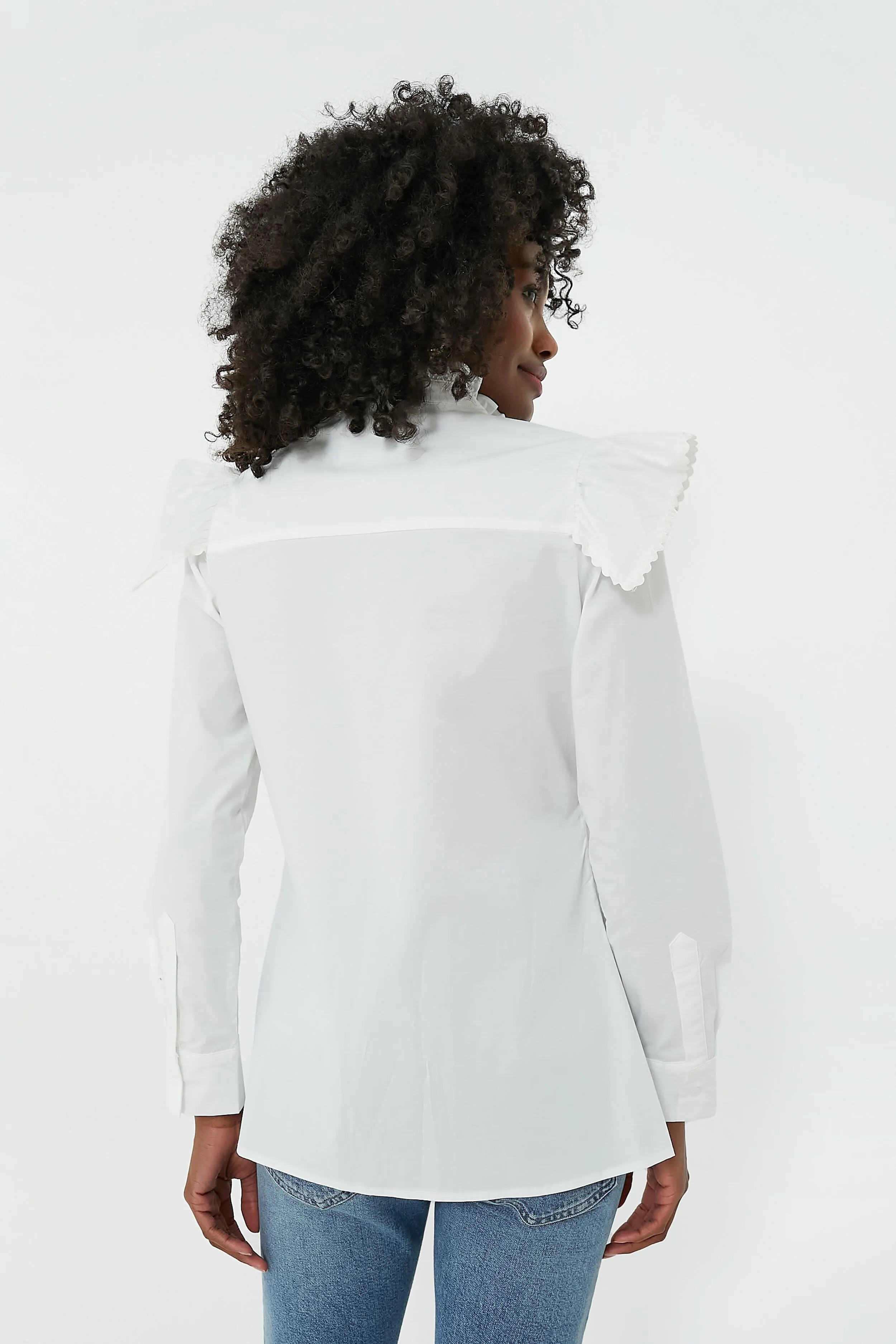 White Gwenyth Shirt sold by Tuckernuck product image thumbnail 4