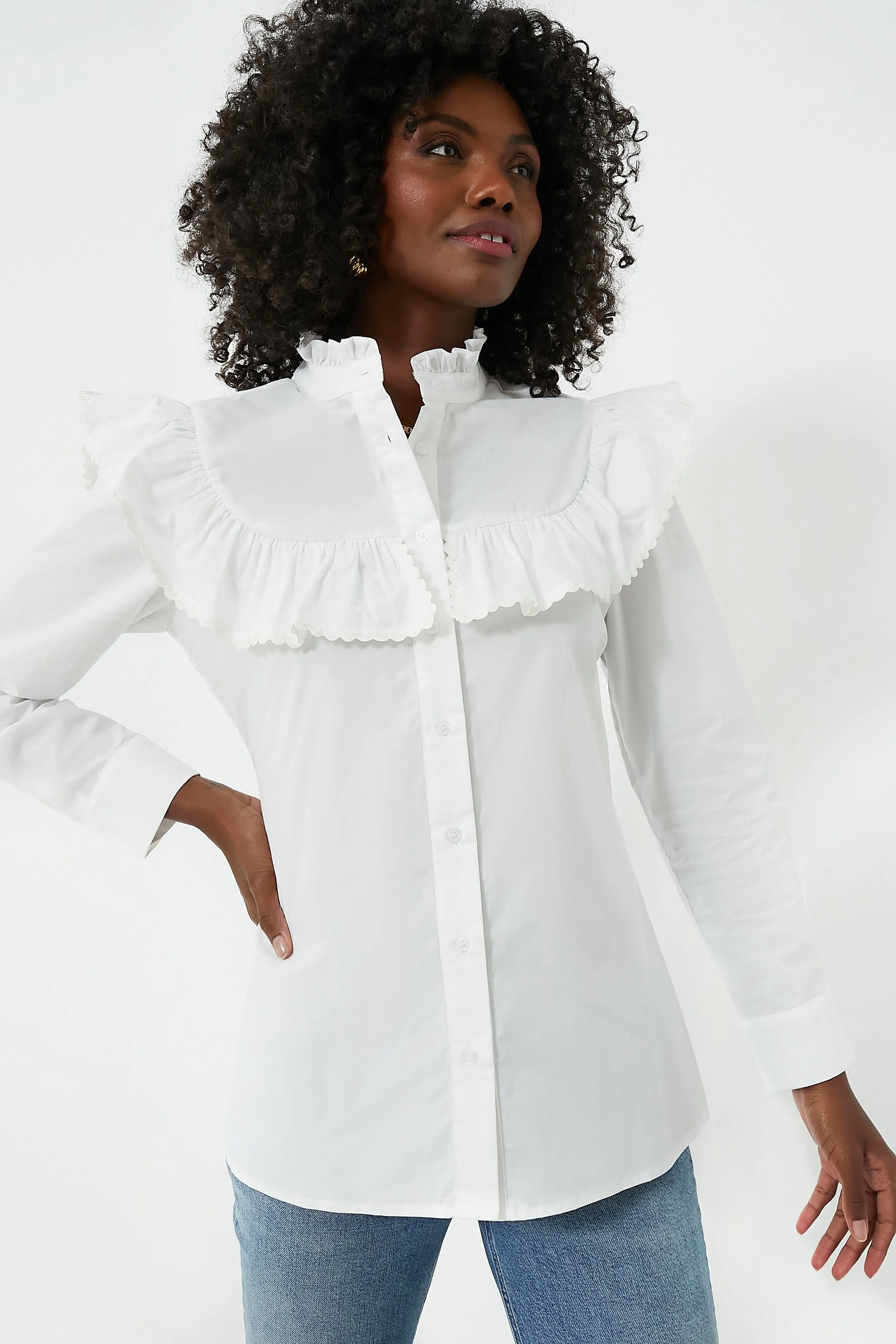 White Gwenyth Shirt sold by Tuckernuck