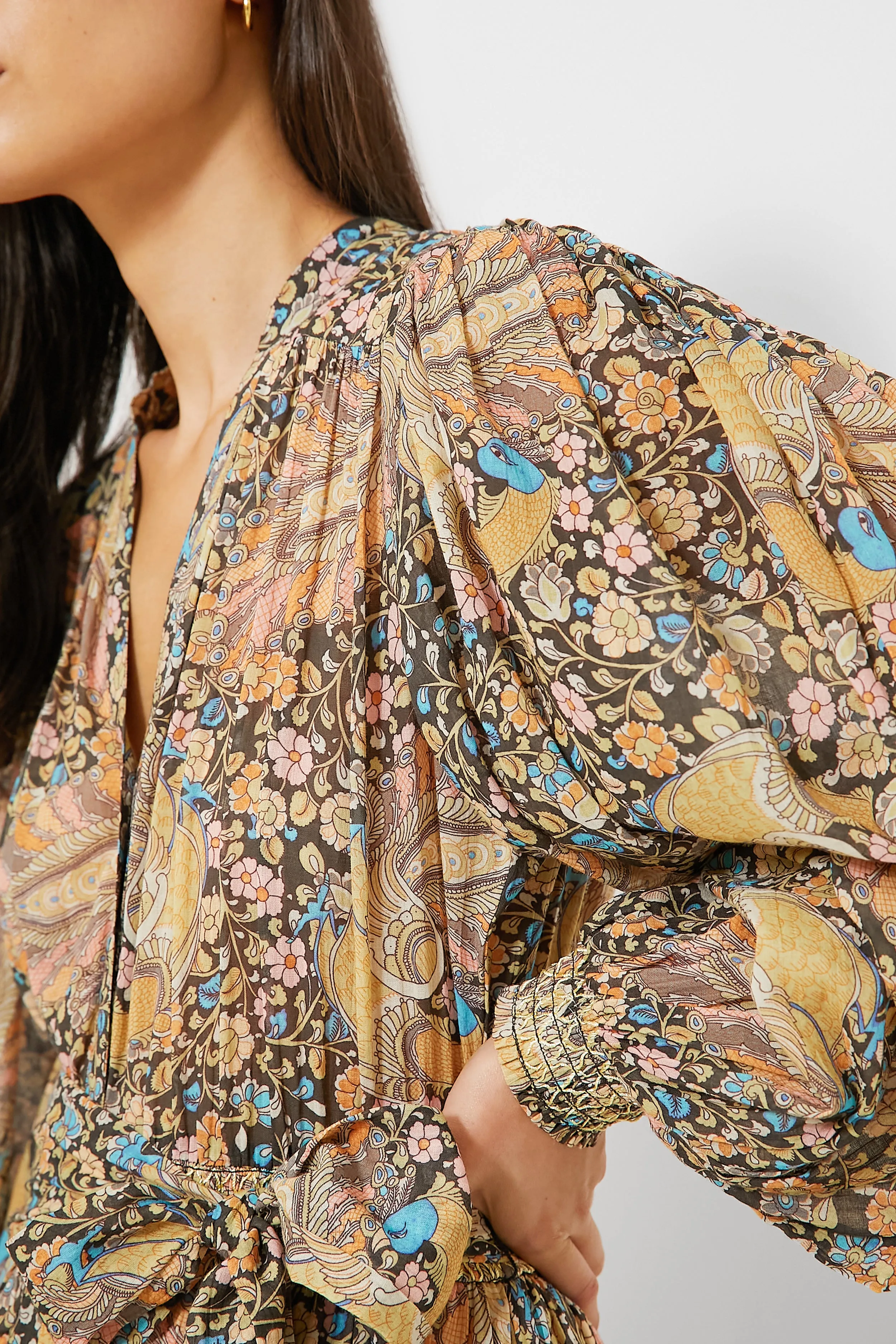 Feathers Bohemian Midi Dress sold by Tuckernuck product image thumbnail 5