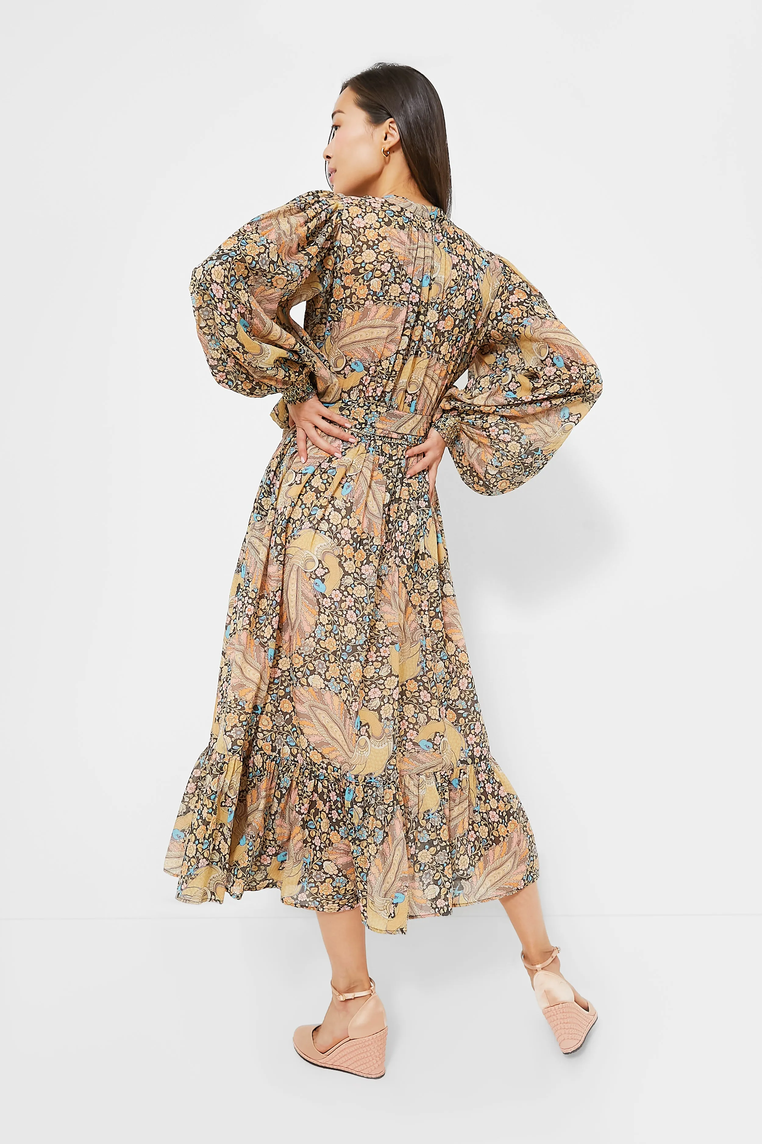 Feathers Bohemian Midi Dress sold by Tuckernuck product image thumbnail 4