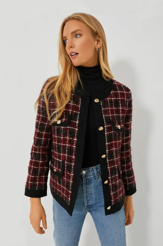 Cherry Plaid Lydia Jacket sold by Tuckernuck