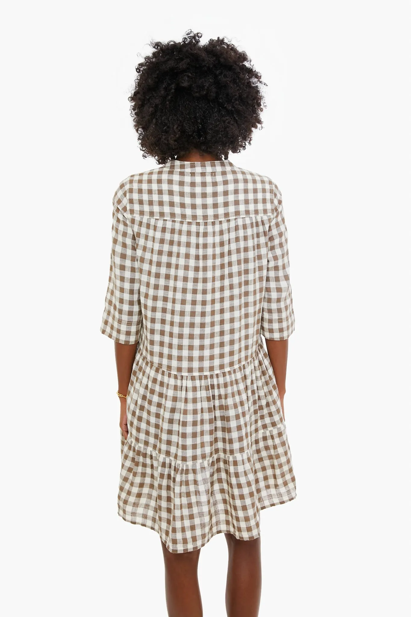 Walnut Gingham Maurino Drop Waist Mini sold by Tuckernuck product image thumbnail 4
