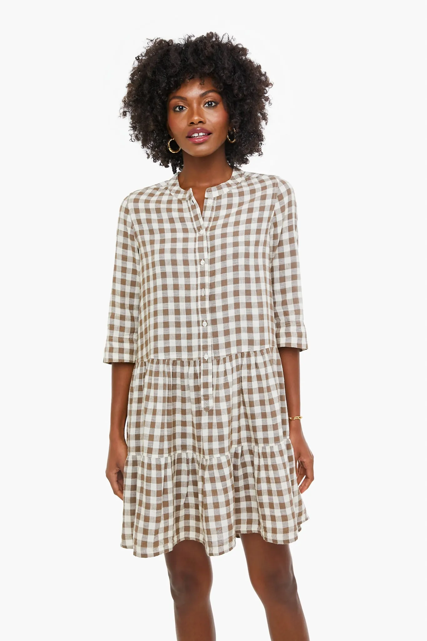 Walnut Gingham Maurino Drop Waist Mini sold by Tuckernuck product image thumbnail 2