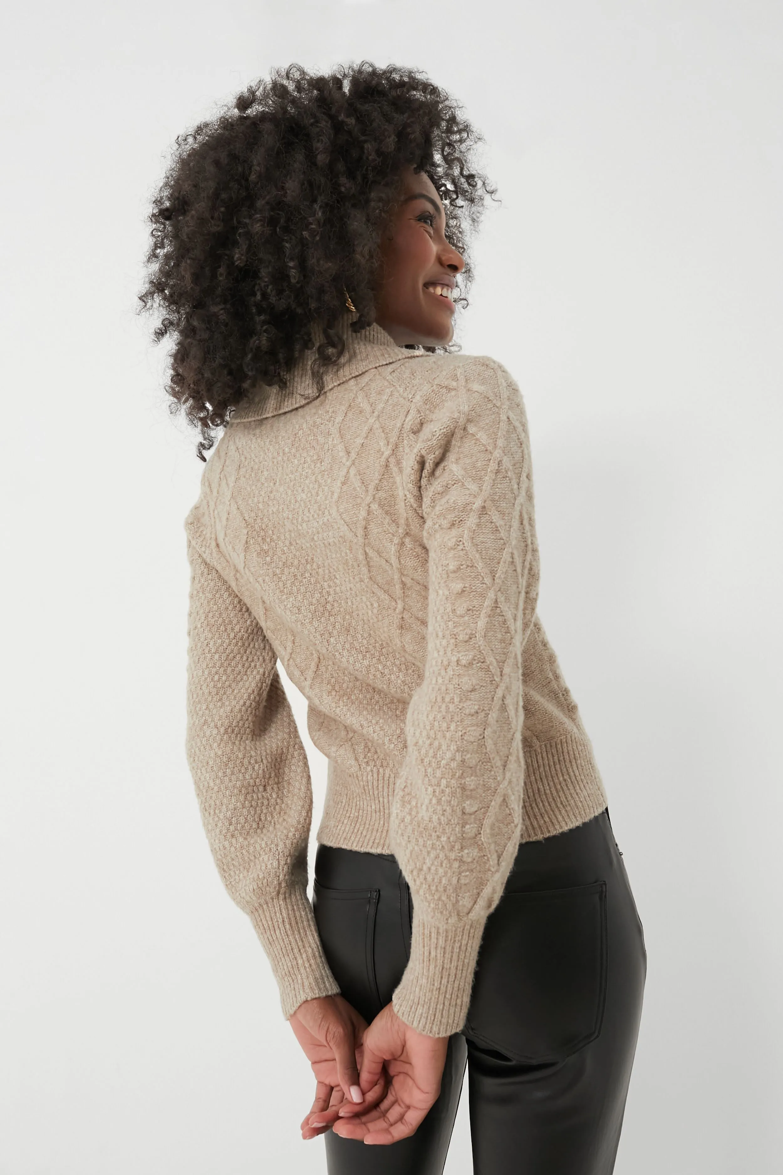 Beige Eyelet Cardigan sold by Tuckernuck product image thumbnail 4