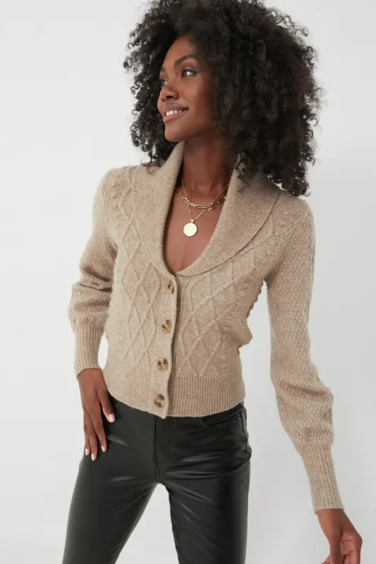 Beige Eyelet Cardigan sold by Tuckernuck