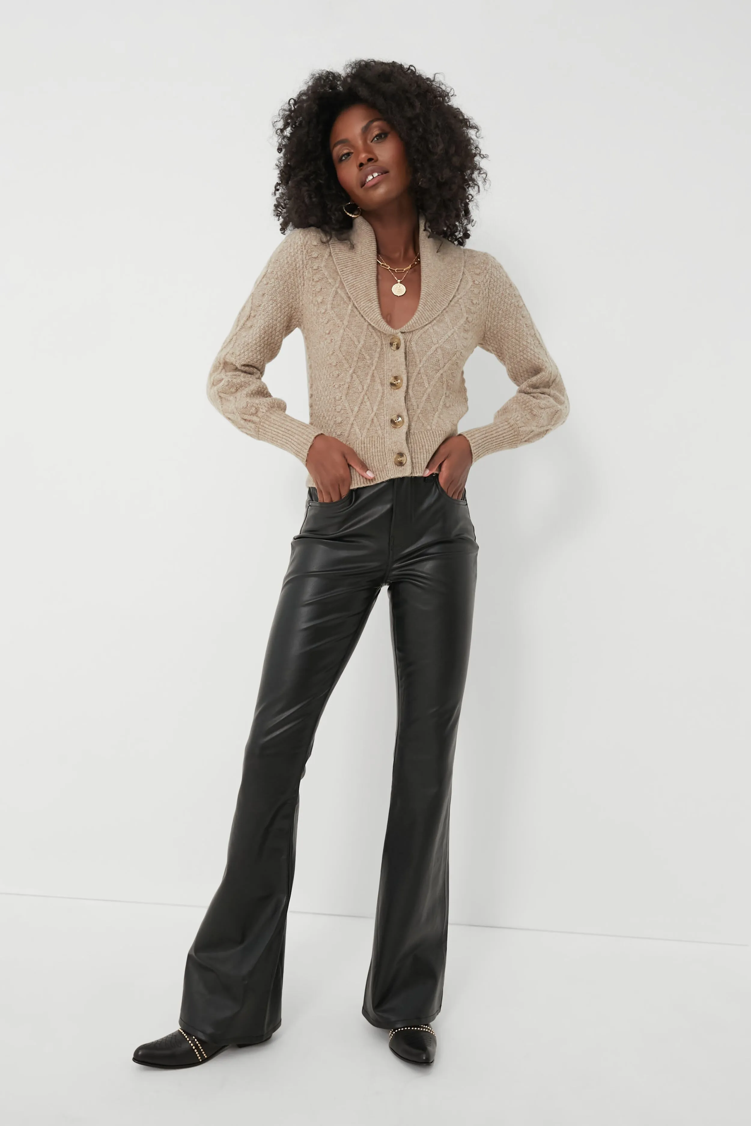 Beige Eyelet Cardigan sold by Tuckernuck product image thumbnail 2