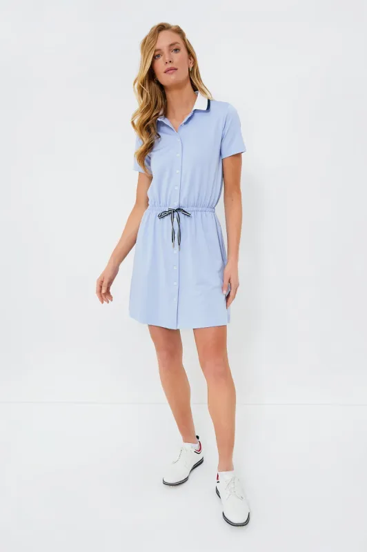 Light Blue Short Sleeve Alcott Golf Dress sold by Tuckernuck