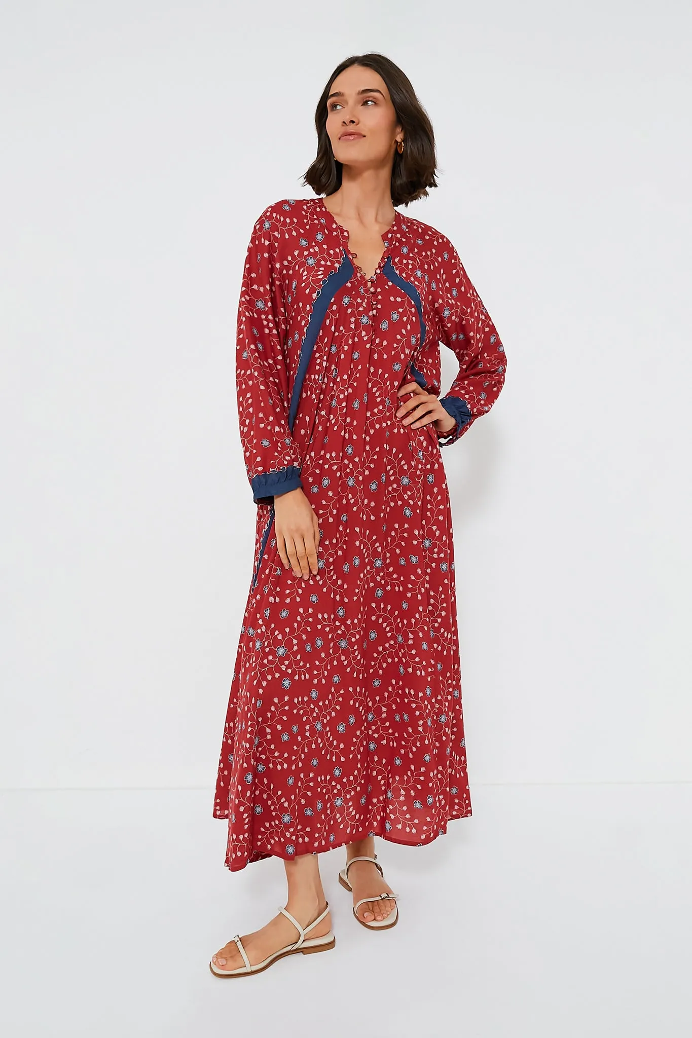 Pinwheel Red Fiore Maxi Dress sold by Tuckernuck