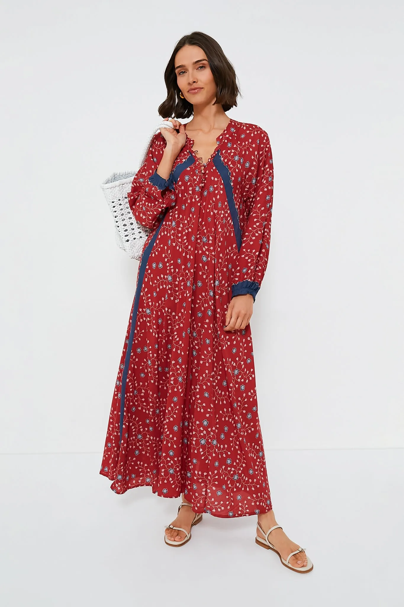 Pinwheel Red Fiore Maxi Dress sold by Tuckernuck product image thumbnail 2