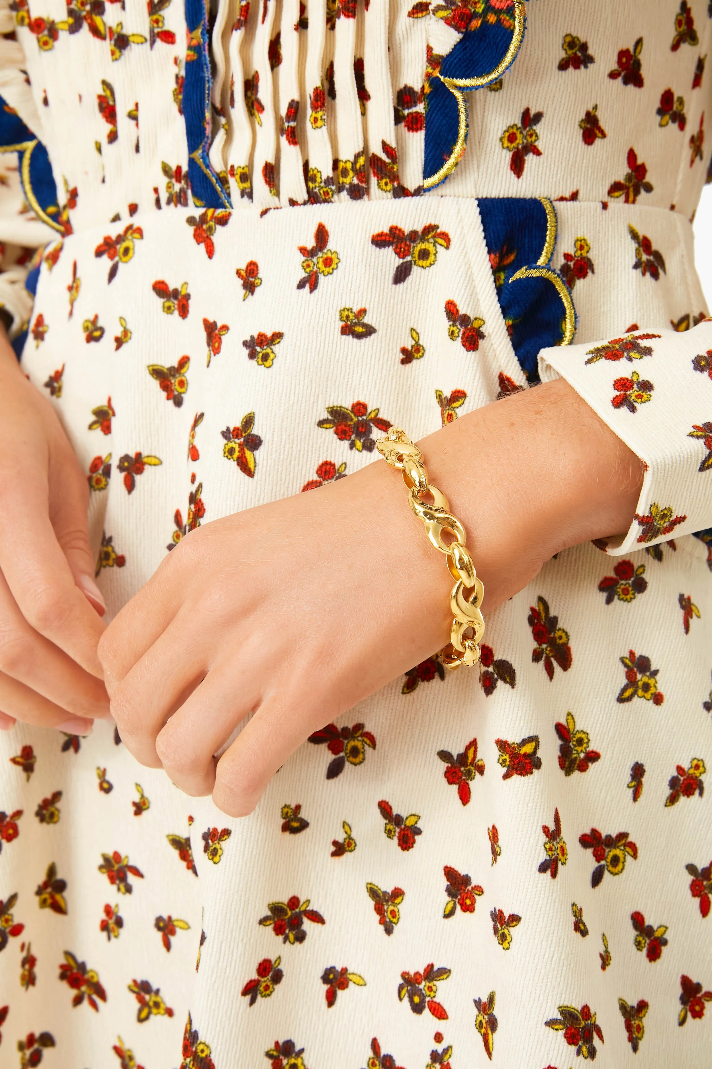 Gold Infinity Link Bracelet sold by Tuckernuck product image thumbnail 2