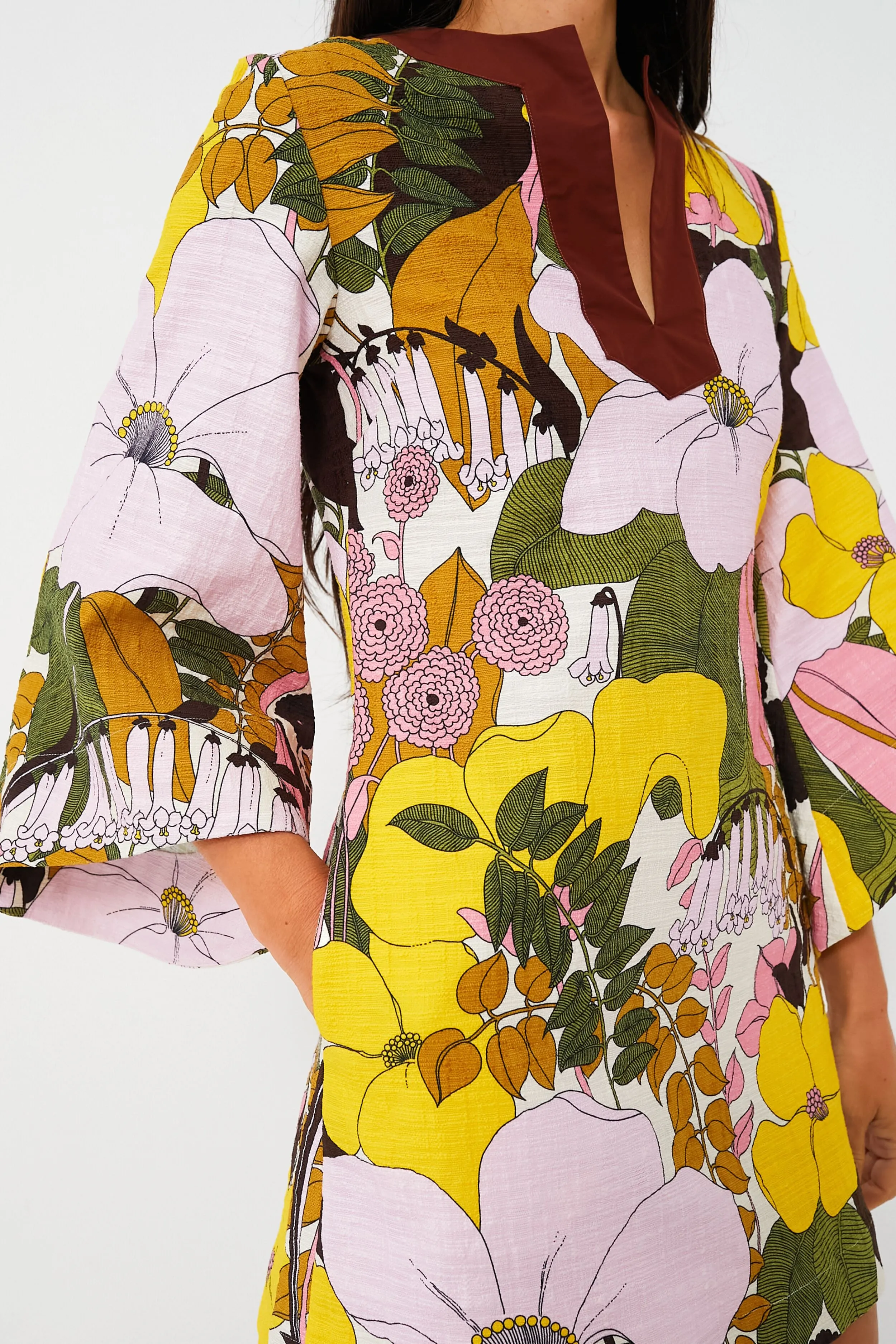 Big Flower Rose The Kaftan Mini sold by Tuckernuck product image thumbnail 5